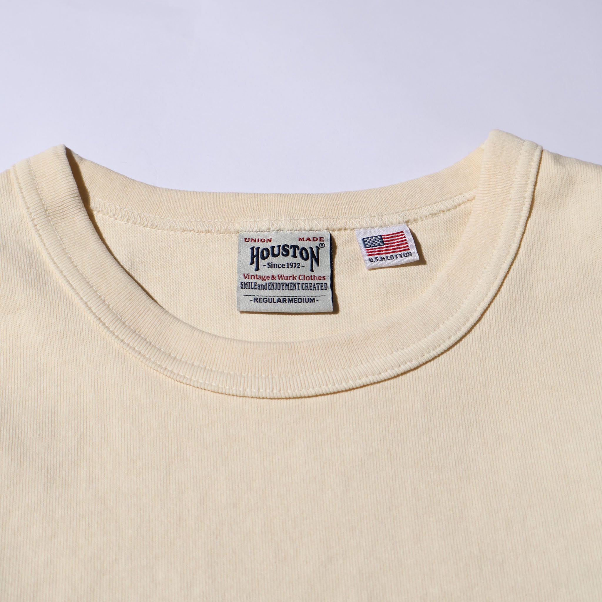 HOUSTON / 22392 PIGMENT U.S. COTTON PRINT TEE (REFLECTOR ARMY) - TRUTH