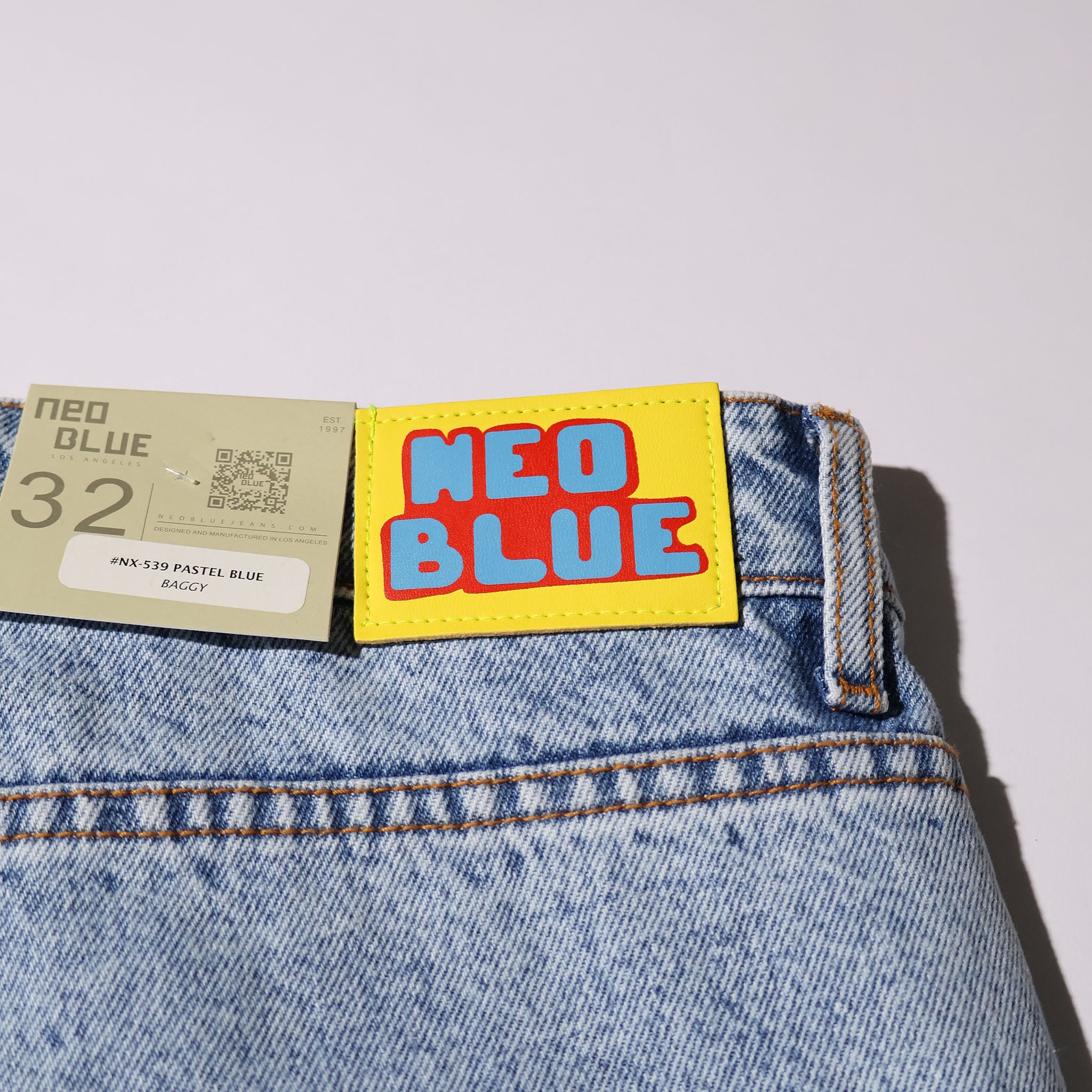 NEO BLUE / PASTEL BLUE BAGGY JEANS - TRUTH