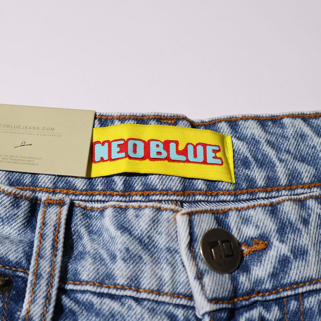 NEO BLUE / PASTEL BLUE BAGGY JEANS - TRUTH