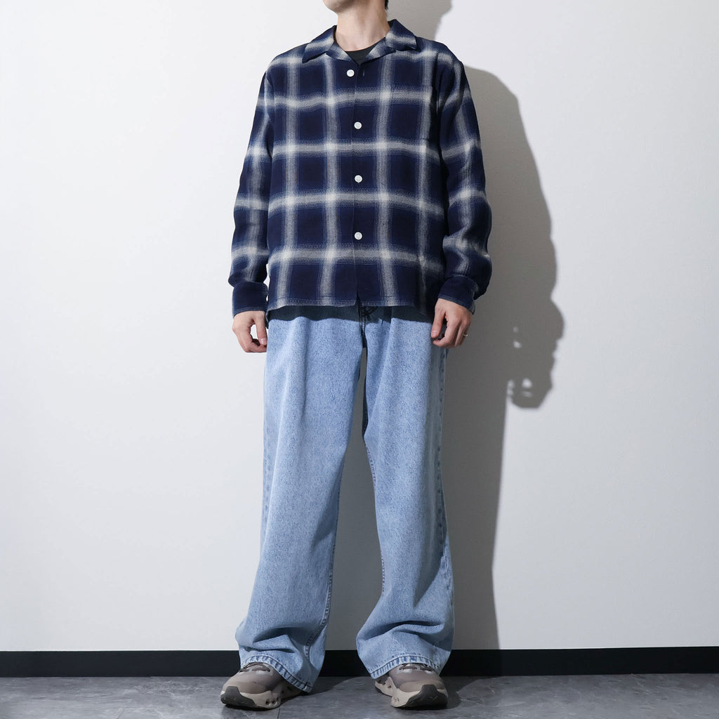 HOUSTON / 41272 INDIGO HB OMBRE CHECK L/S SHIRT - TRUTH