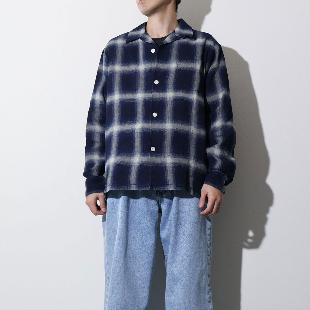 HOUSTON / 41272 INDIGO HB OMBRE CHECK L/S SHIRT - TRUTH