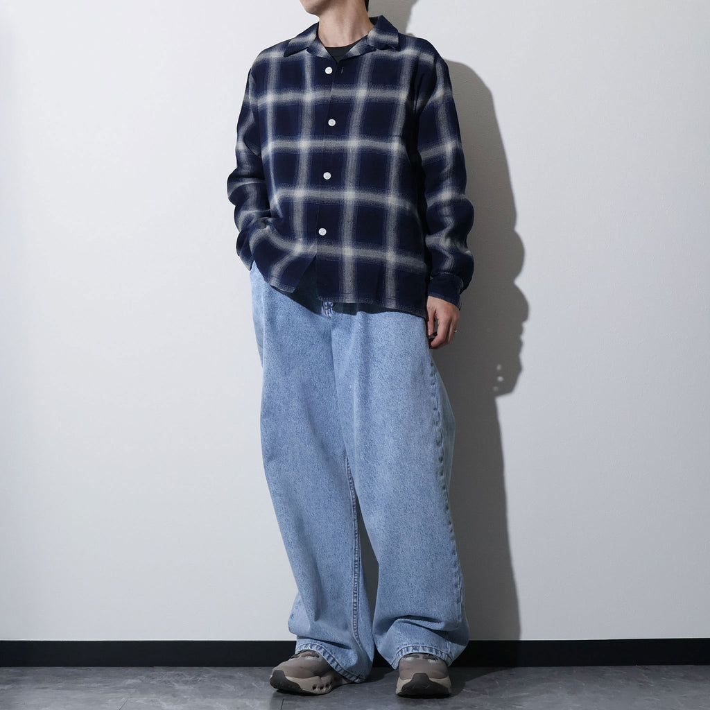HOUSTON / 41272 INDIGO HB OMBRE CHECK L/S SHIRT - TRUTH