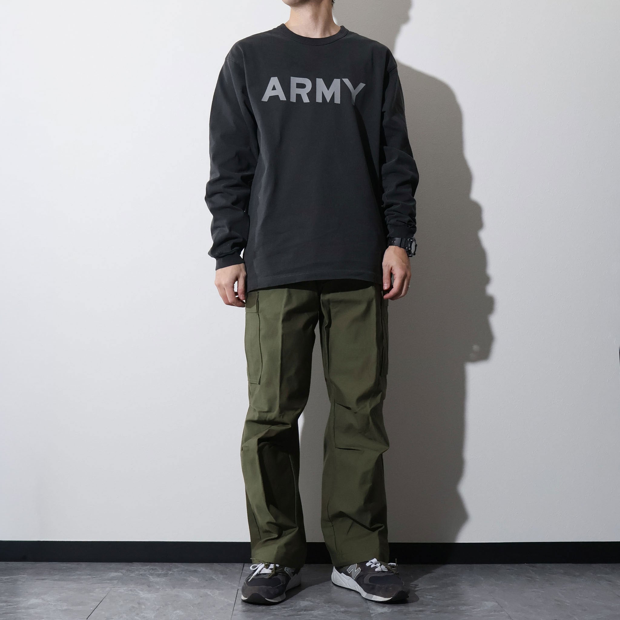 HOUSTON / 22392 PIGMENT U.S. COTTON PRINT TEE (REFLECTOR ARMY) - TRUTH