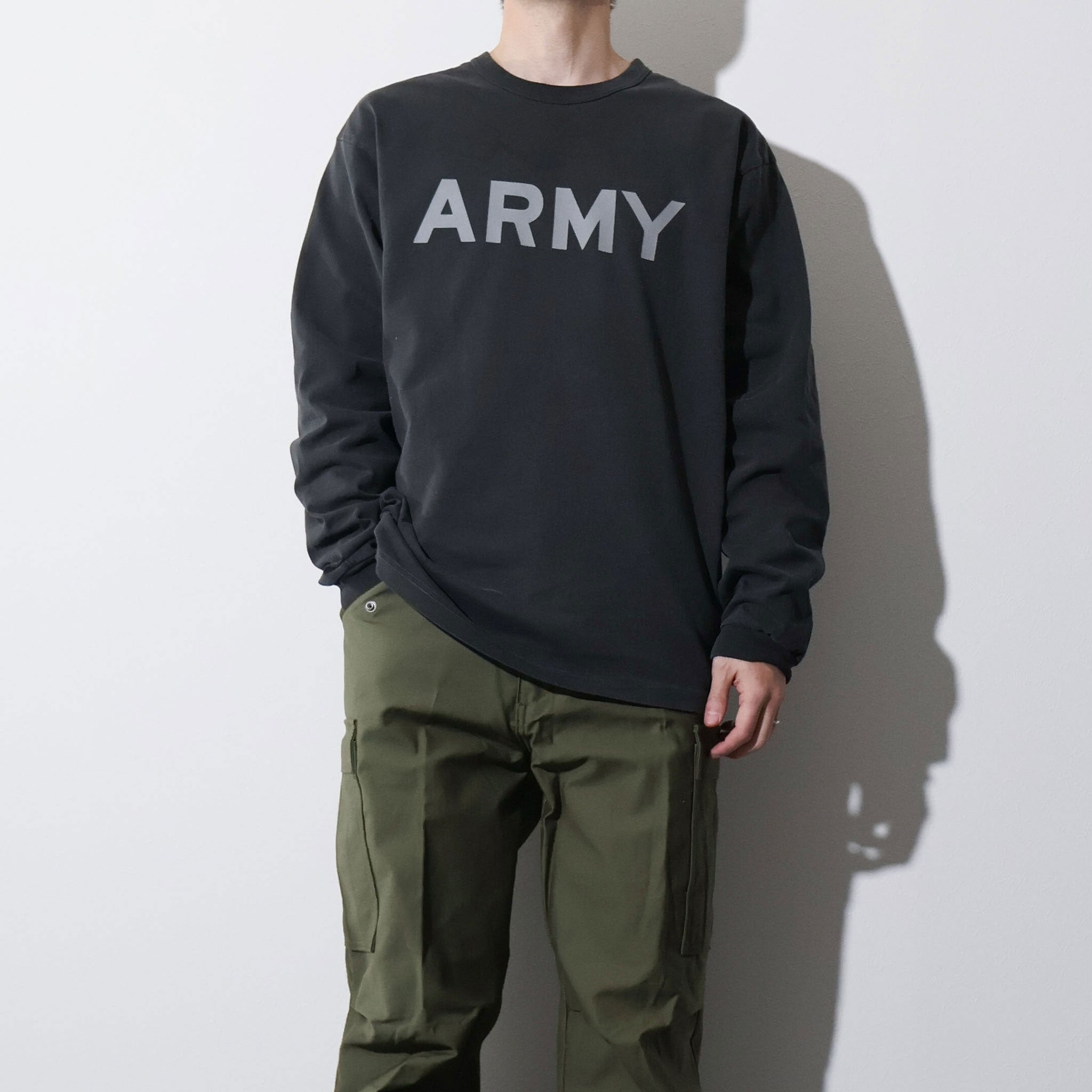 HOUSTON / 22392 PIGMENT U.S. COTTON PRINT TEE (REFLECTOR ARMY) - TRUTH