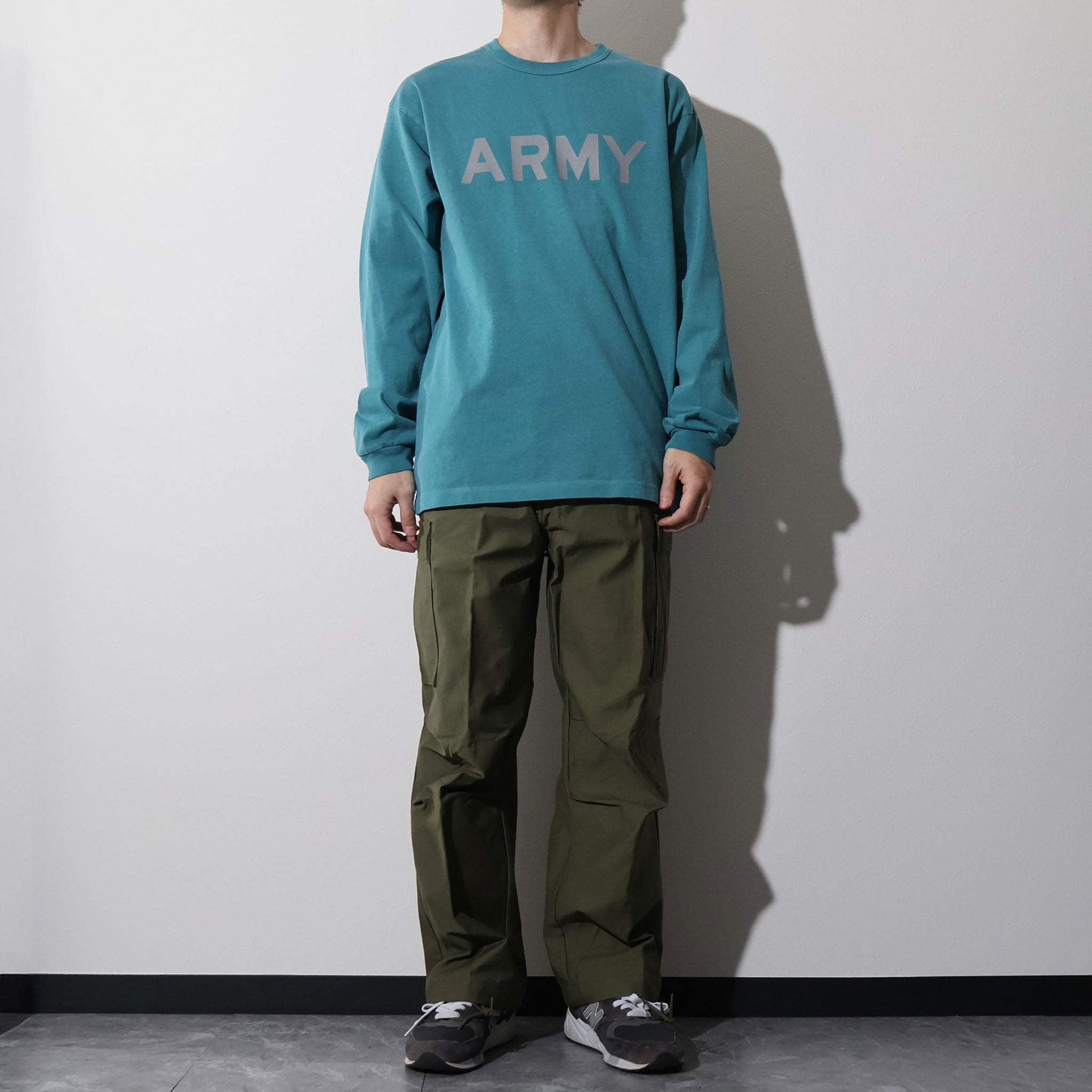 HOUSTON / 22392 PIGMENT U.S. COTTON PRINT TEE (REFLECTOR ARMY) - TRUTH