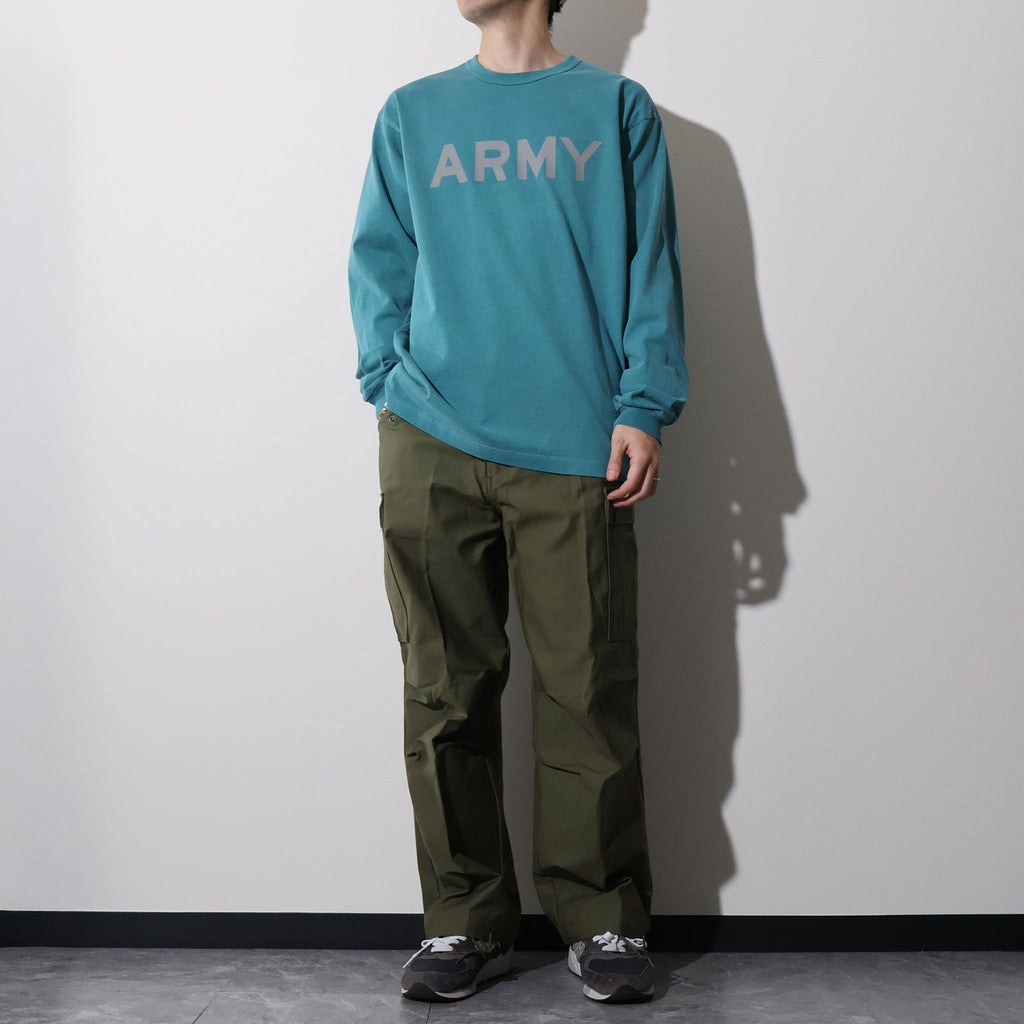 HOUSTON / 22392 PIGMENT U.S. COTTON PRINT TEE (REFLECTOR ARMY) - TRUTH