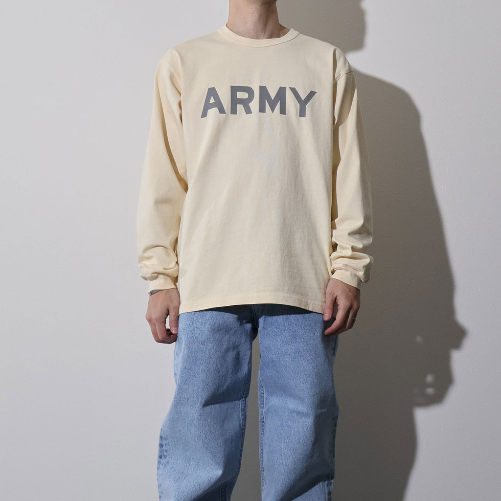 HOUSTON / 22392 PIGMENT U.S. COTTON PRINT TEE (REFLECTOR ARMY) - TRUTH