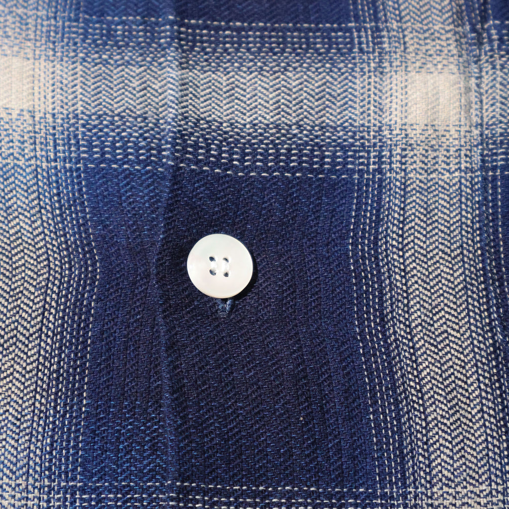 HOUSTON / 41273 INDIGO HB OMBRE CHECK S/S SHIRT