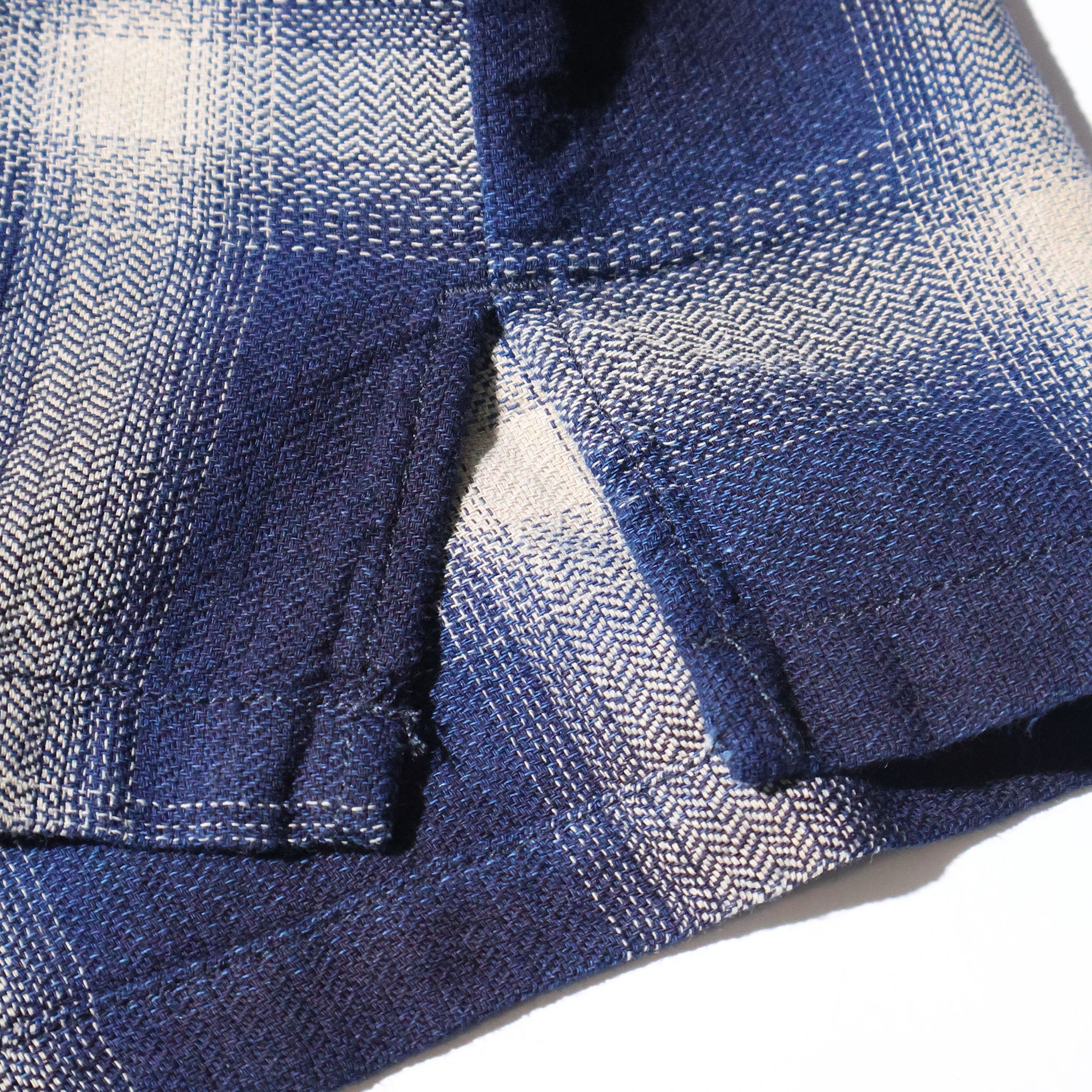 HOUSTON / 41273 INDIGO HB OMBRE CHECK S/S SHIRT
