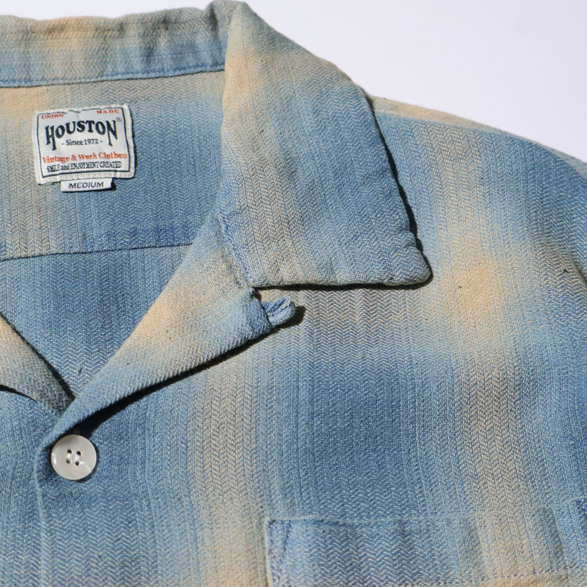 HOUSTON / 41273 INDIGO HB OMBRE CHECK S/S SHIRT - TRUTH