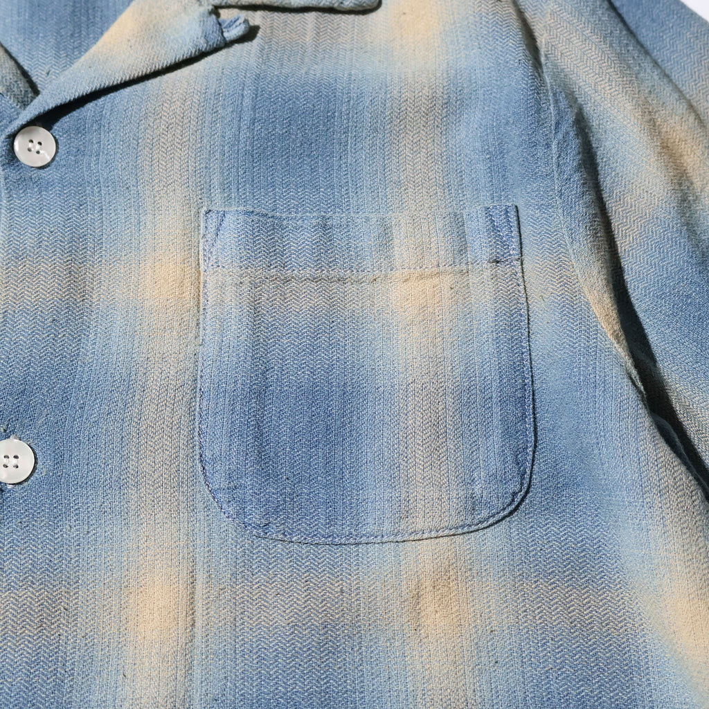 HOUSTON / 41273 INDIGO HB OMBRE CHECK S/S SHIRT - TRUTH