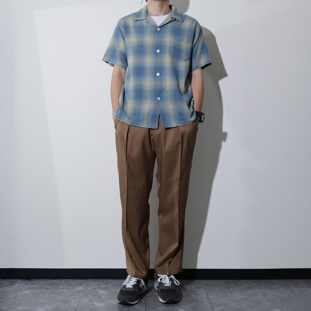 HOUSTON / 41273 INDIGO HB OMBRE CHECK S/S SHIRT - TRUTH