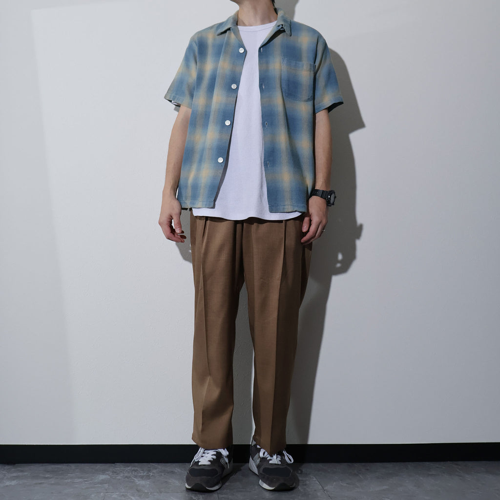 HOUSTON / 41273 INDIGO HB OMBRE CHECK S/S SHIRT - TRUTH