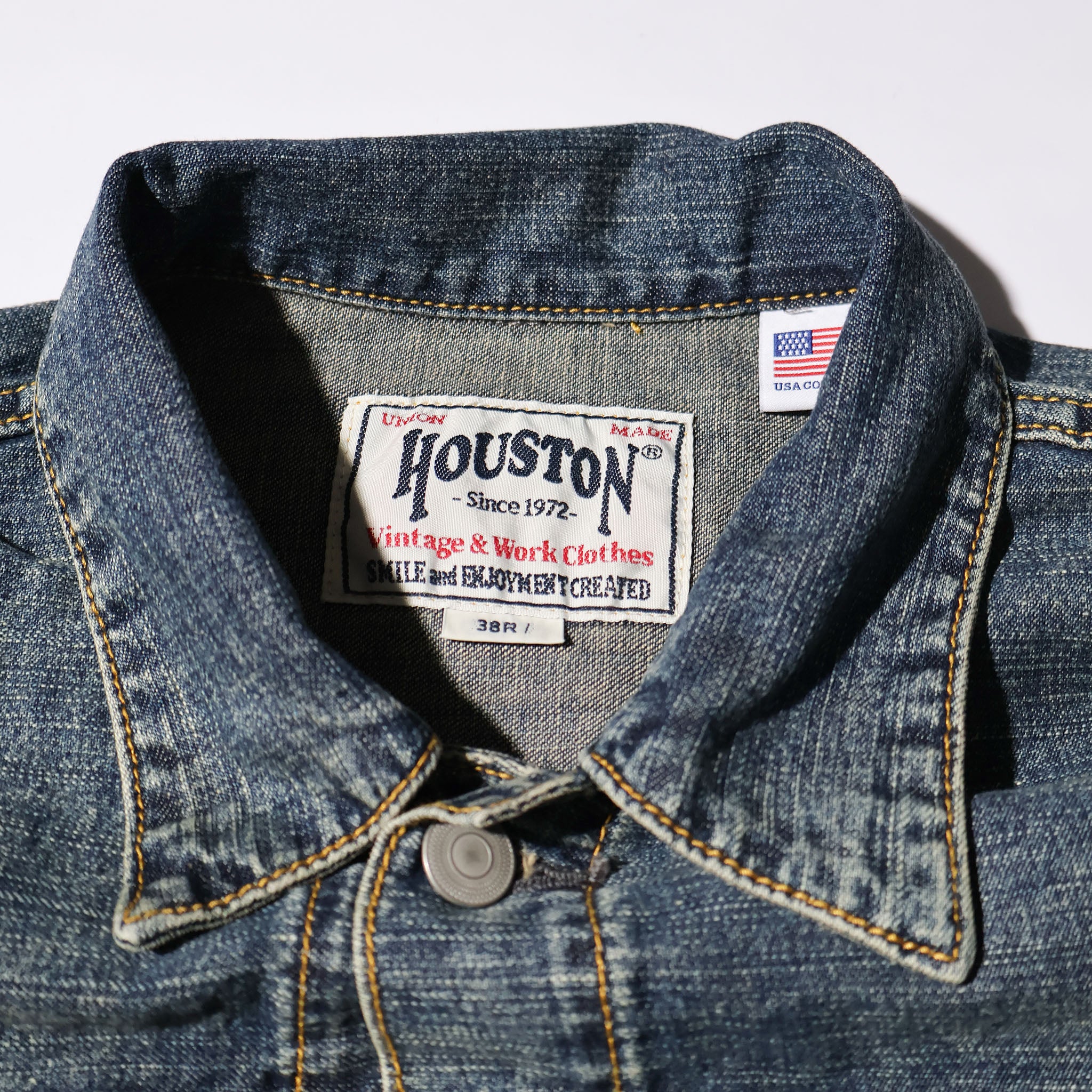 HOUSTON 51584 U.Sコットン デニムシャツジャケット セカンド- TRUTH
