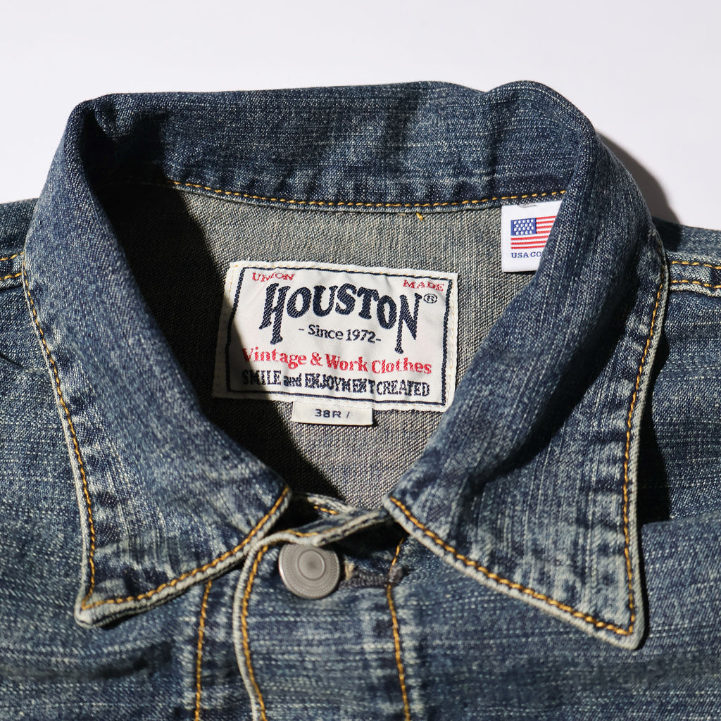 HOUSTON / 51584 U.S. COTTON TYPE2 DENIM SHIRT JACKET - TRUTH