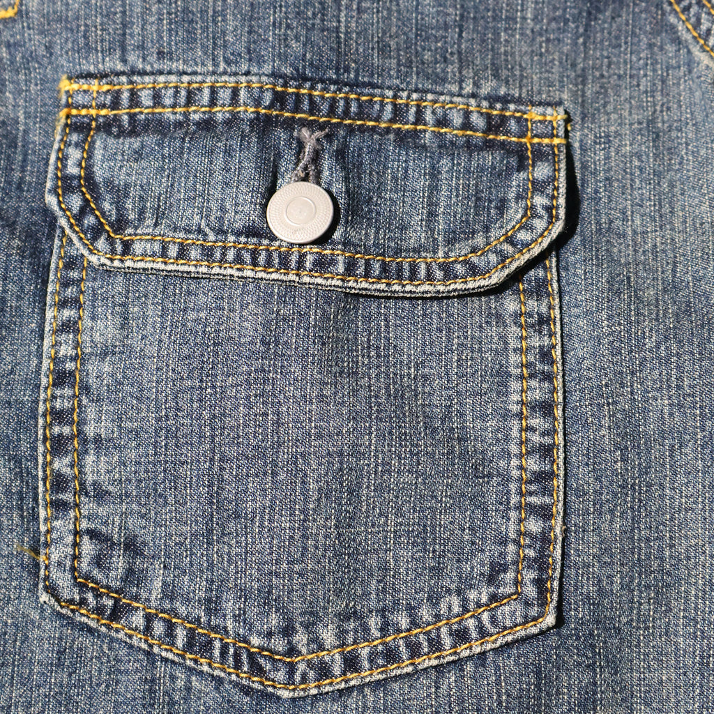 HOUSTON / 51584 U.S. COTTON TYPE2 DENIM SHIRT JACKET - TRUTH