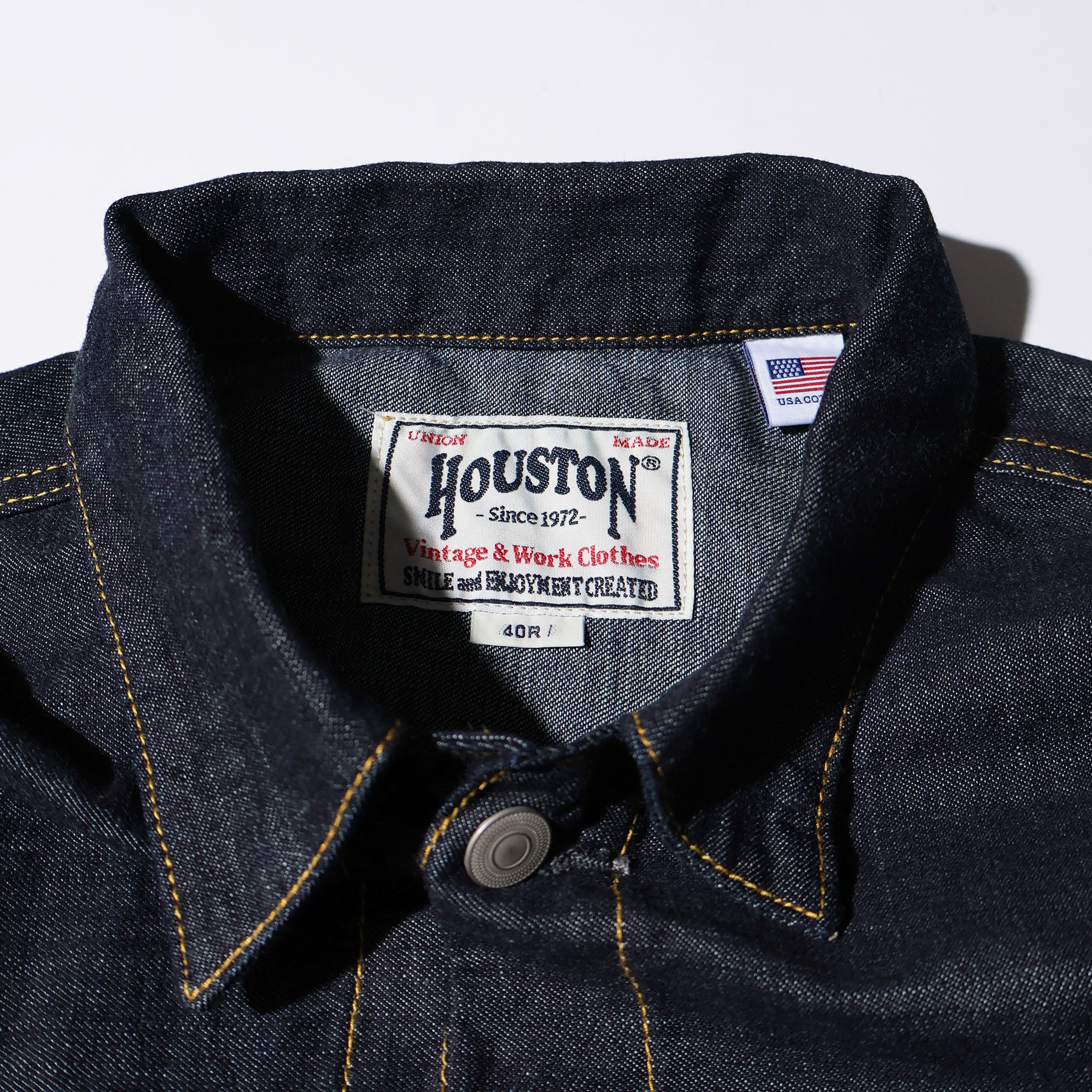 HOUSTON / 51584 U.S. COTTON TYPE2 DENIM SHIRT JACKET