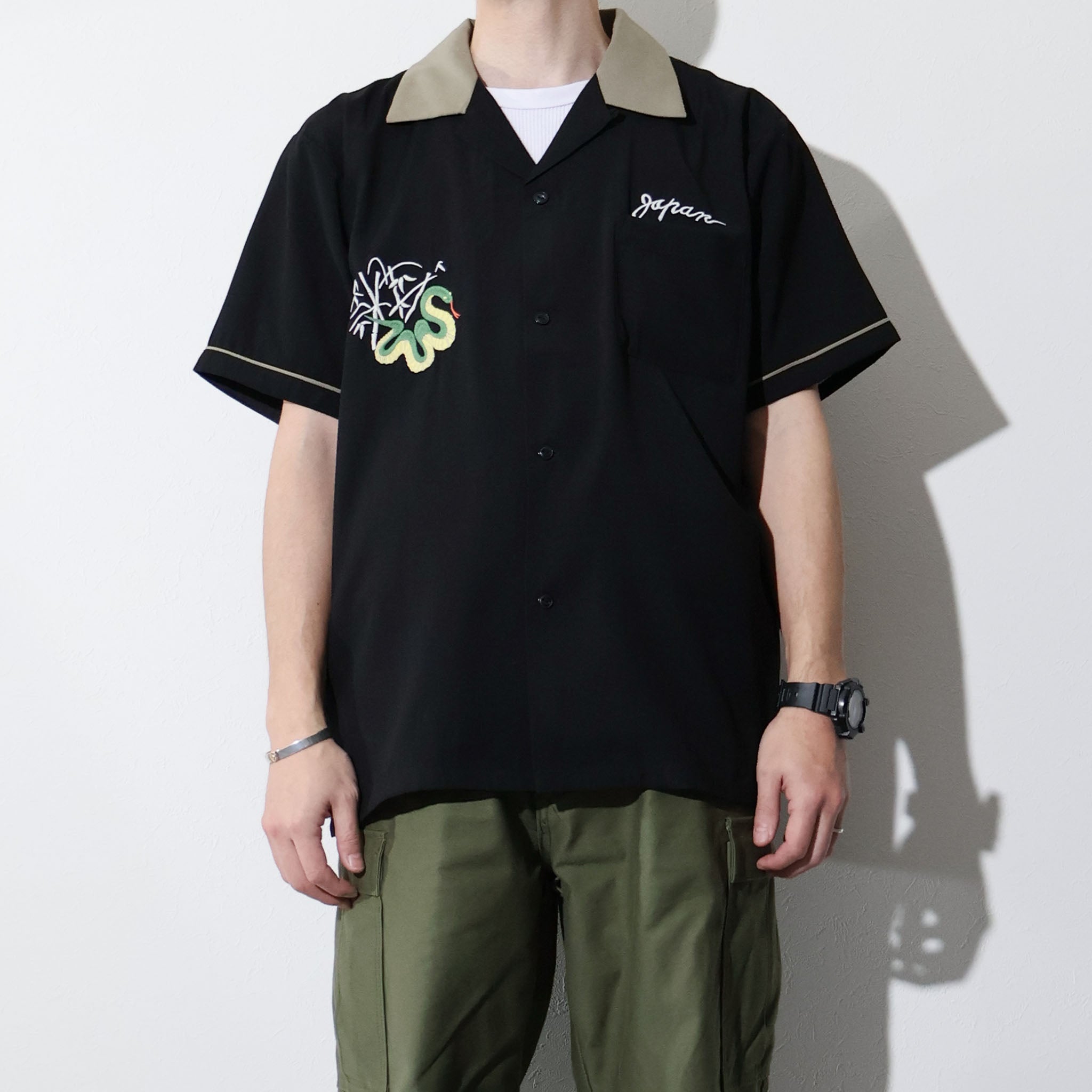 HOUSTON / 41279 SOUVENIR SHIRT (SKULL & SNAKE) - TRUTH