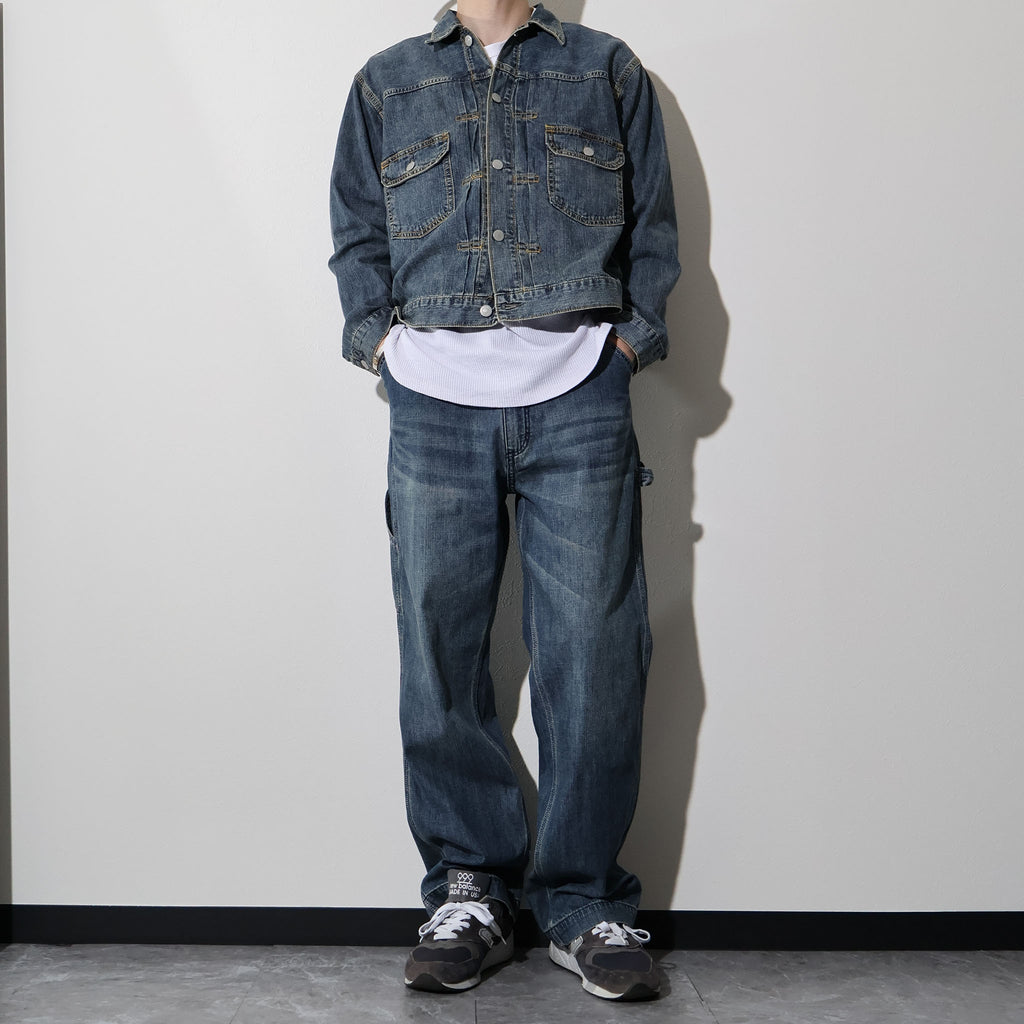 HOUSTON / 51584 U.S. COTTON TYPE2 DENIM SHIRT JACKET - TRUTH