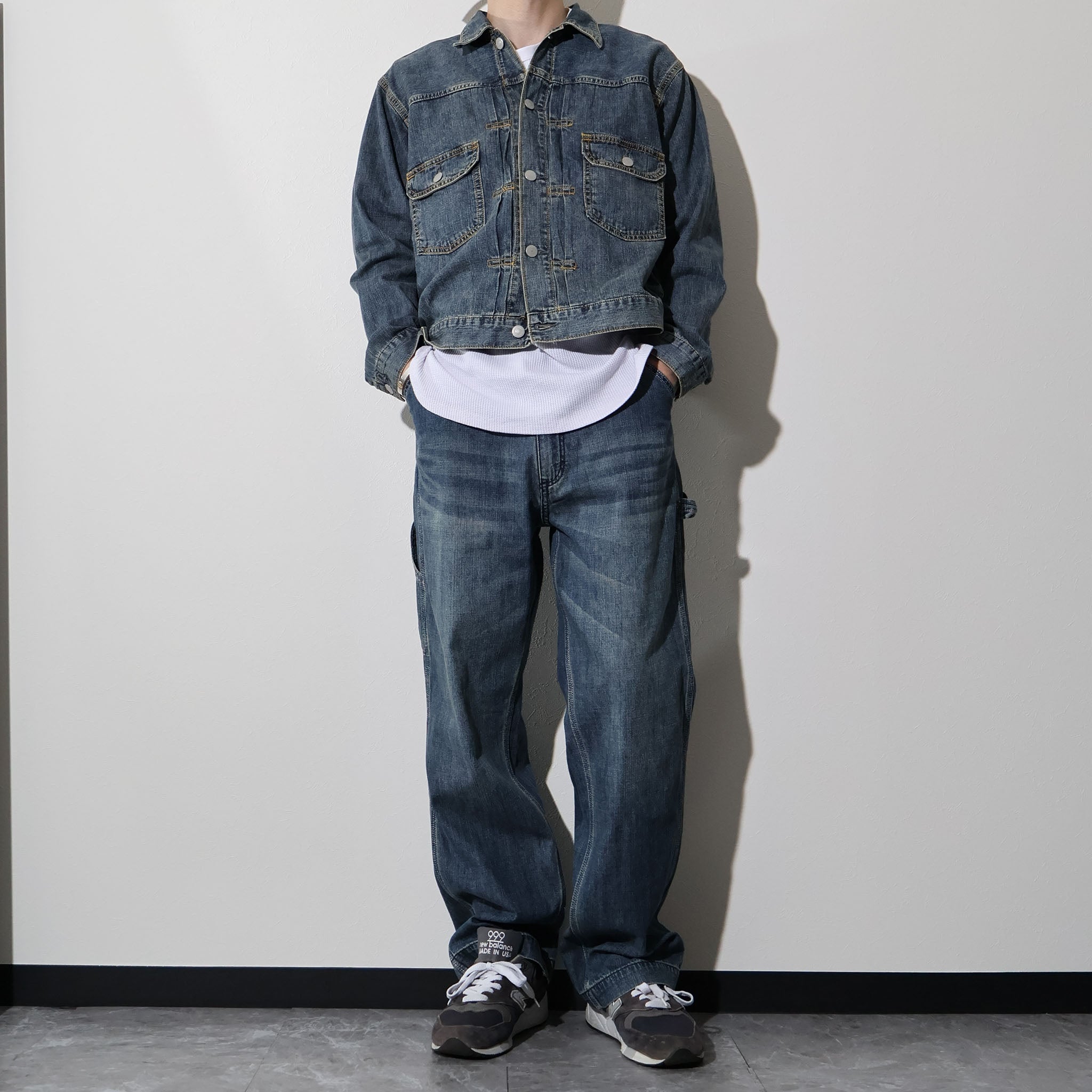 HOUSTON / 51584 U.S. COTTON TYPE2 DENIM SHIRT JACKET - TRUTH