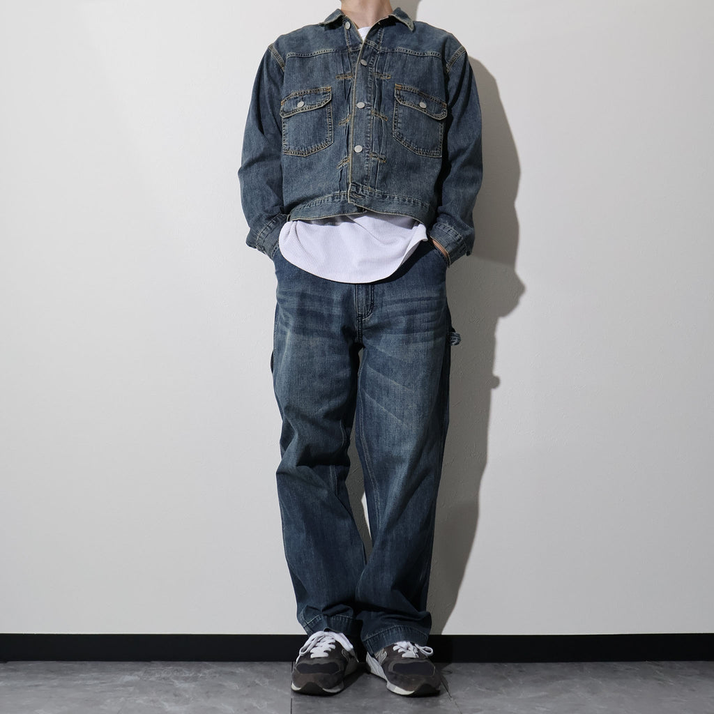 HOUSTON / 51584 U.S. COTTON TYPE2 DENIM SHIRT JACKET - TRUTH