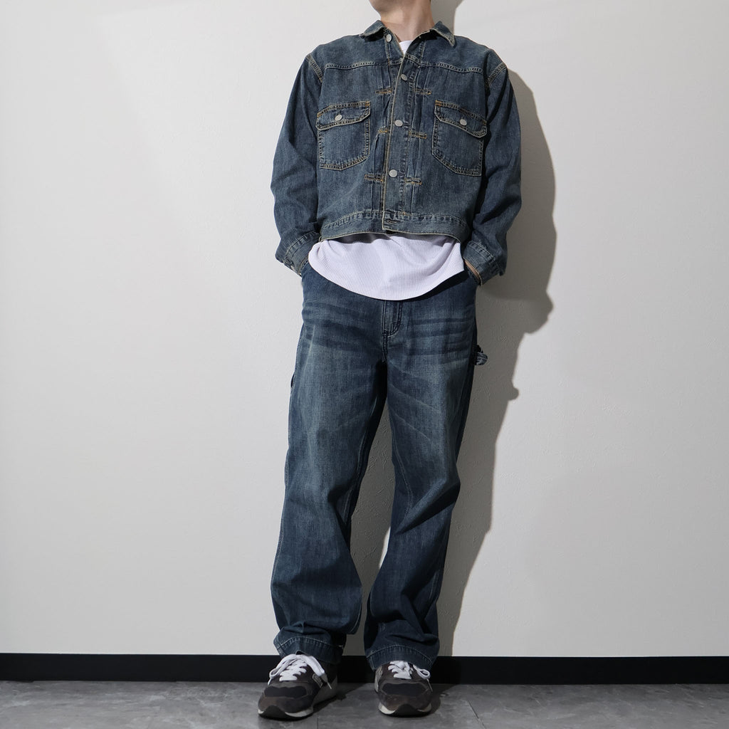 HOUSTON / 51584 U.S. COTTON TYPE2 DENIM SHIRT JACKET - TRUTH