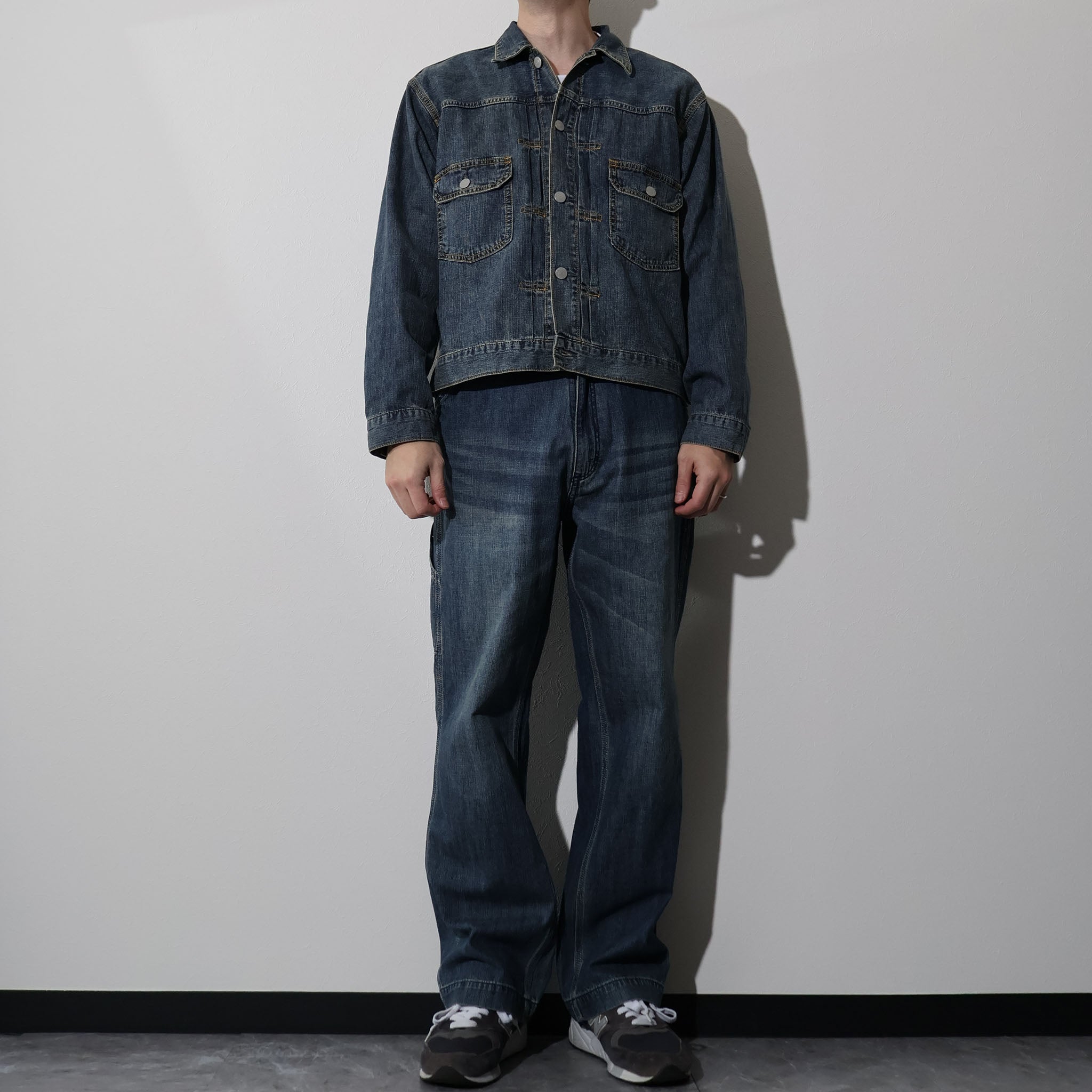 HOUSTON / 51584 U.S. COTTON TYPE2 DENIM SHIRT JACKET - TRUTH