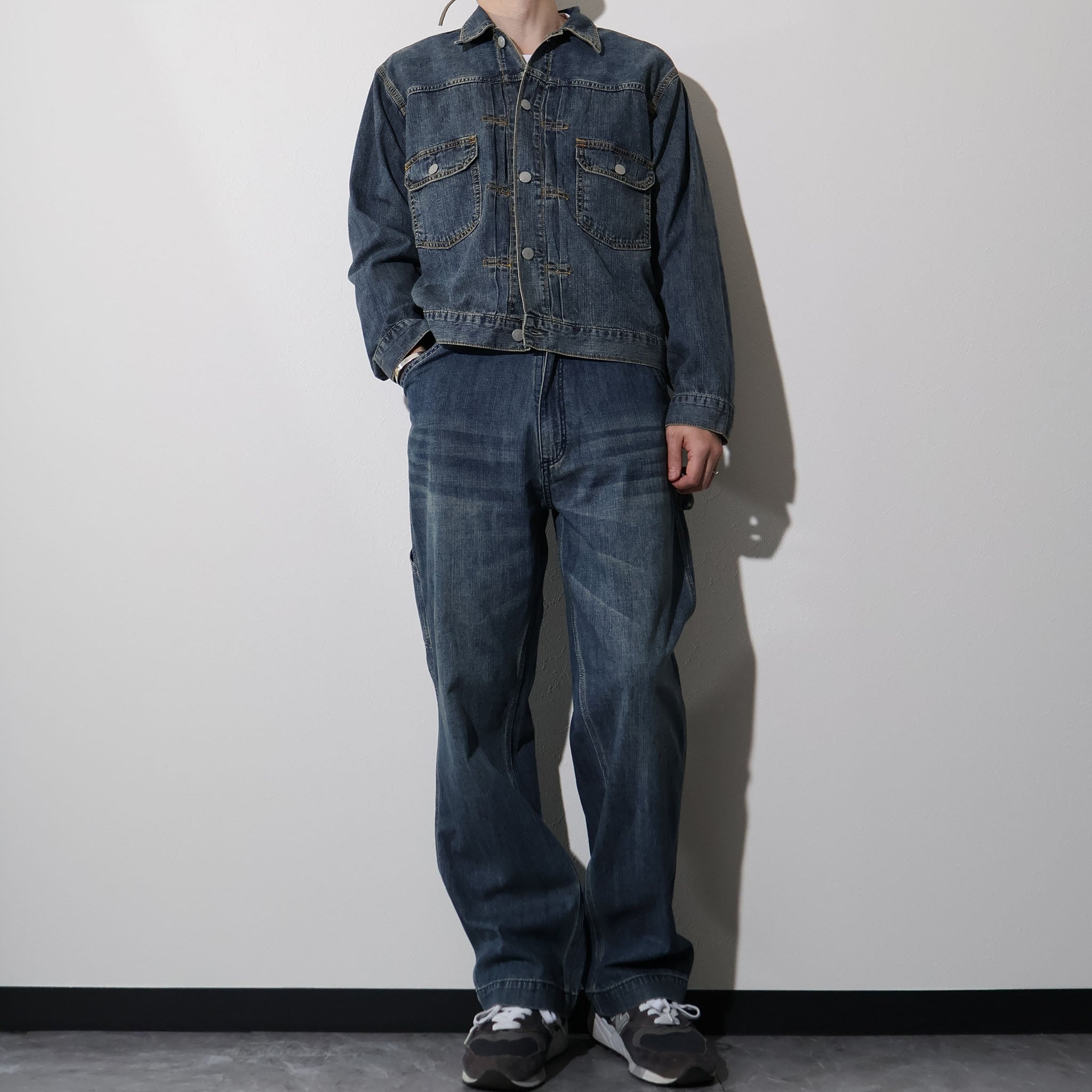 HOUSTON / 51584 U.S. COTTON TYPE2 DENIM SHIRT JACKET - TRUTH
