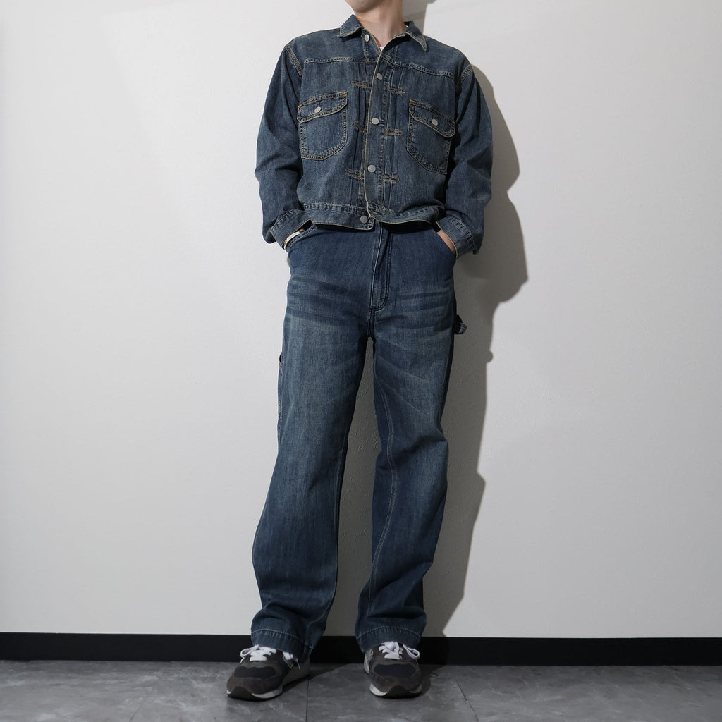 HOUSTON / 10175 U.S. COTTON DENIM PAINTER PANTS - TRUTH