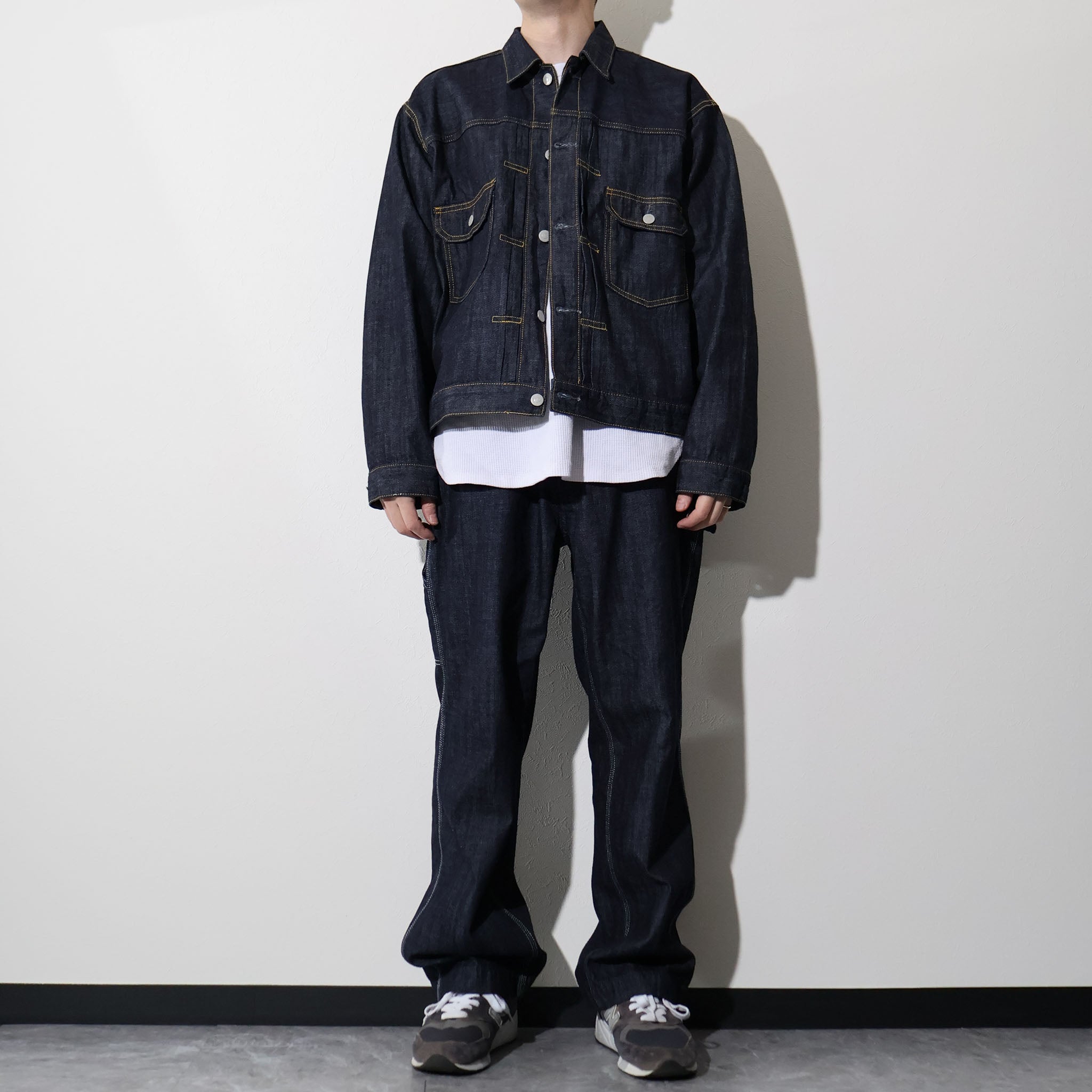 HOUSTON / 51584 U.S. COTTON TYPE2 DENIM SHIRT JACKET - TRUTH