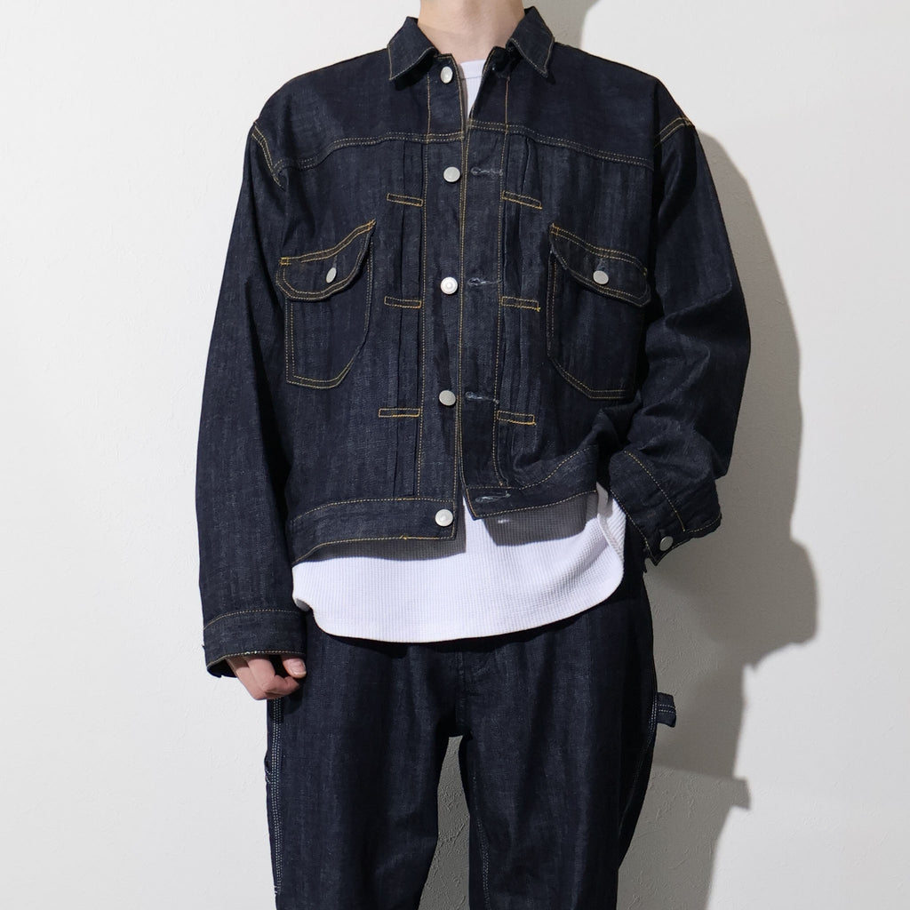 HOUSTON / 51584 U.S. COTTON TYPE2 DENIM SHIRT JACKET - TRUTH
