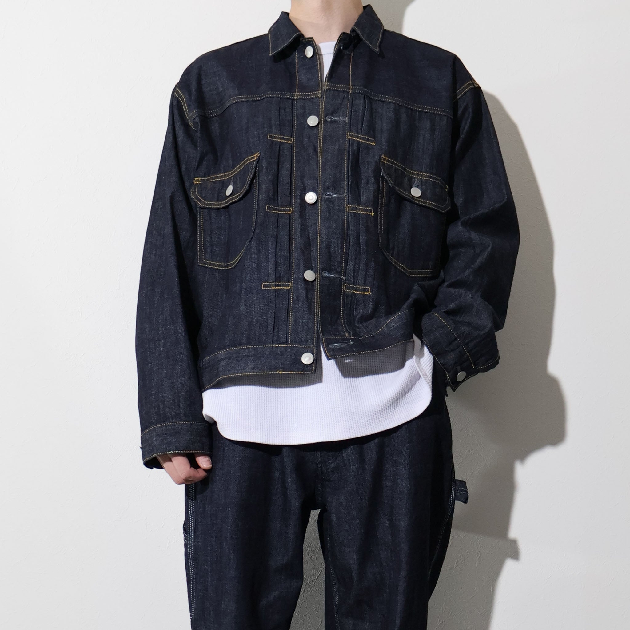 HOUSTON / 51584 U.S. COTTON TYPE2 DENIM SHIRT JACKET - TRUTH