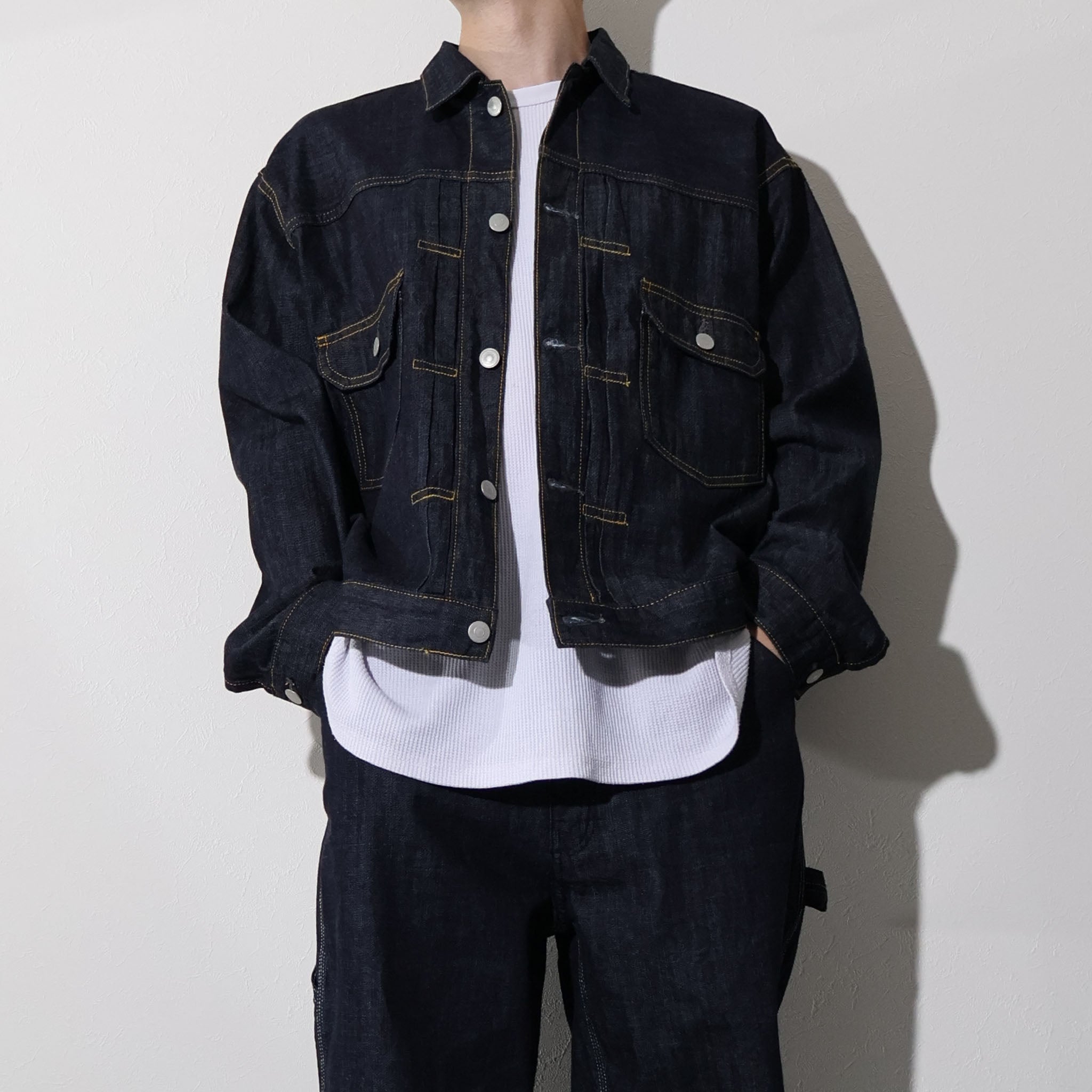 HOUSTON / 51584 U.S. COTTON TYPE2 DENIM SHIRT JACKET - TRUTH