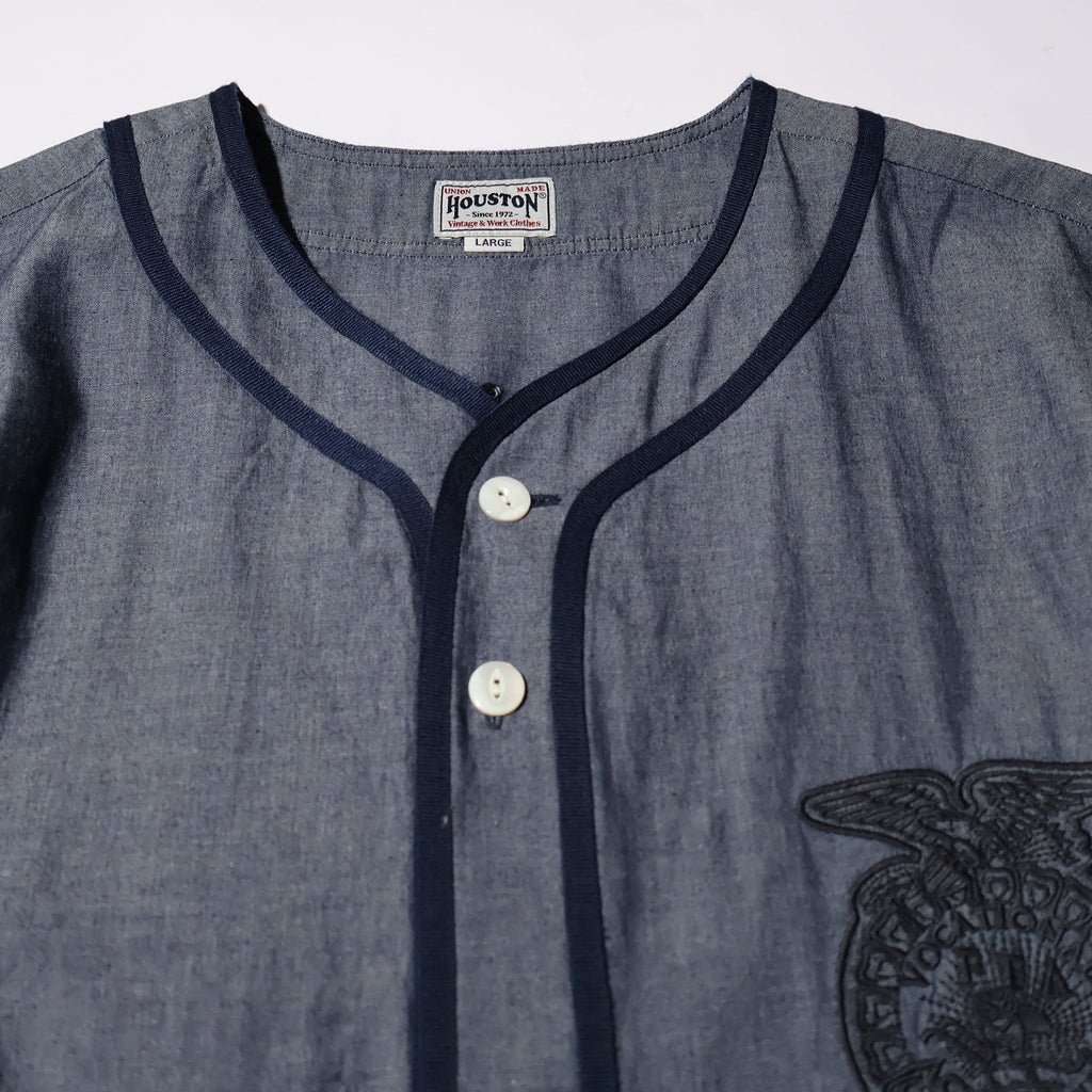 HOUSTON / 41326 CHAMBRAY BASEBALL SHIRT (FFA)