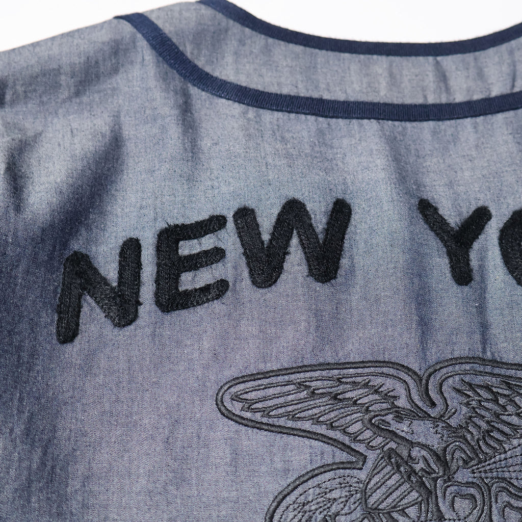 HOUSTON / 41326 CHAMBRAY BASEBALL SHIRT (FFA)