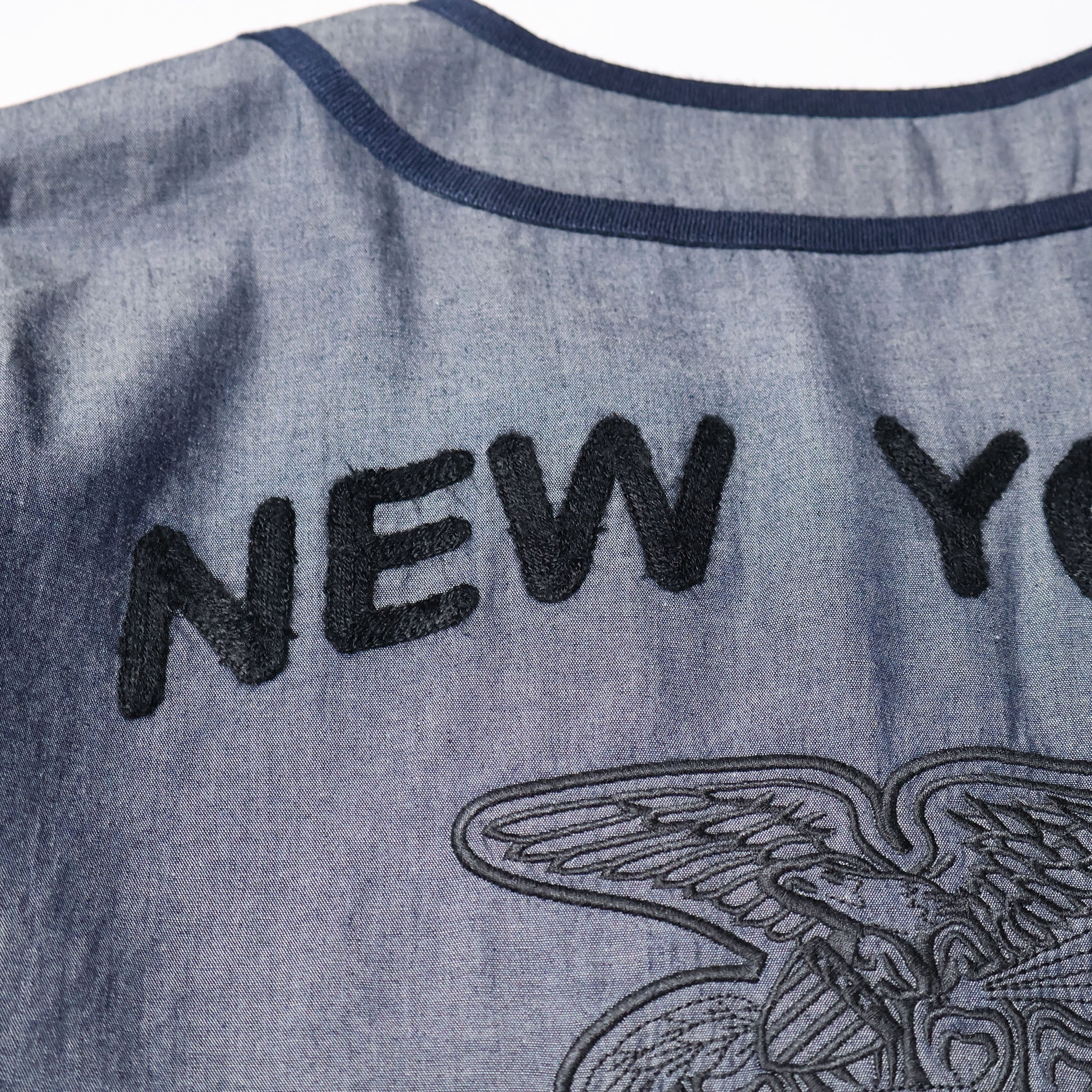 HOUSTON / 41326 CHAMBRAY BASEBALL SHIRT (FFA)