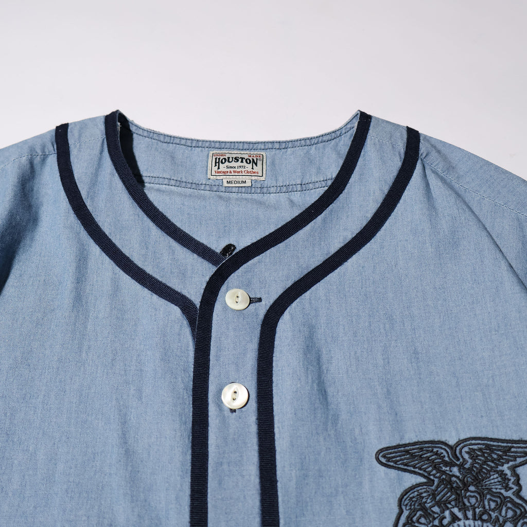 HOUSTON / 41326 CHAMBRAY BASEBALL SHIRT (FFA)