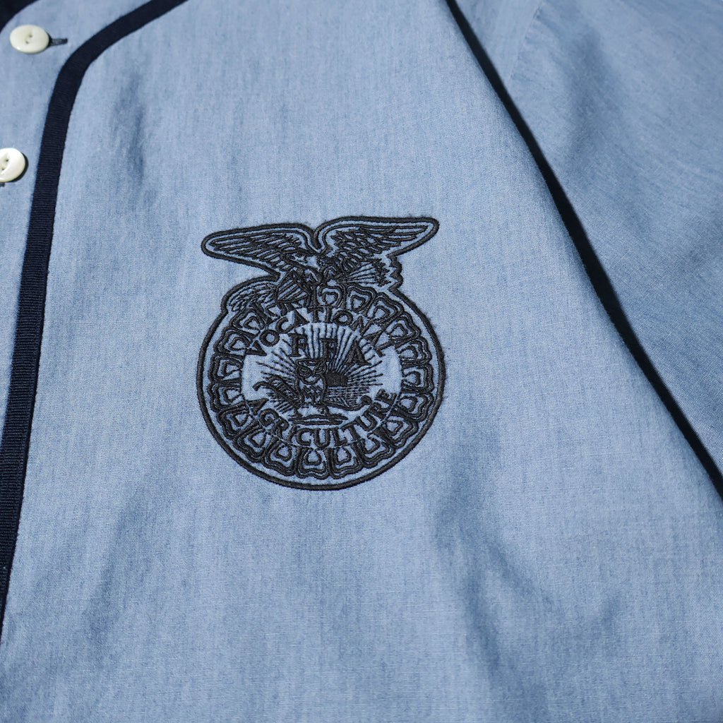 HOUSTON / 41326 CHAMBRAY BASEBALL SHIRT (FFA)