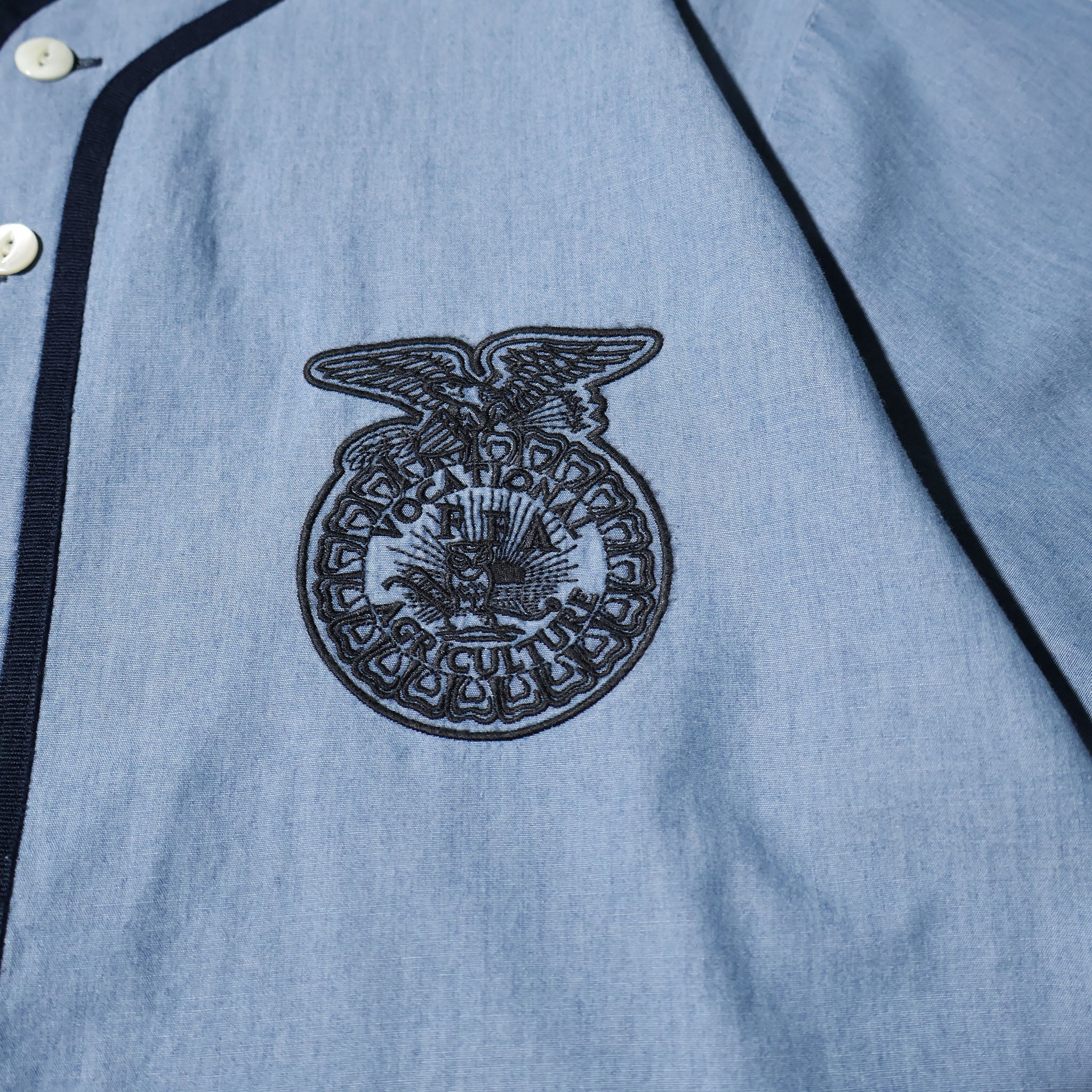 HOUSTON / 41326 CHAMBRAY BASEBALL SHIRT (FFA)