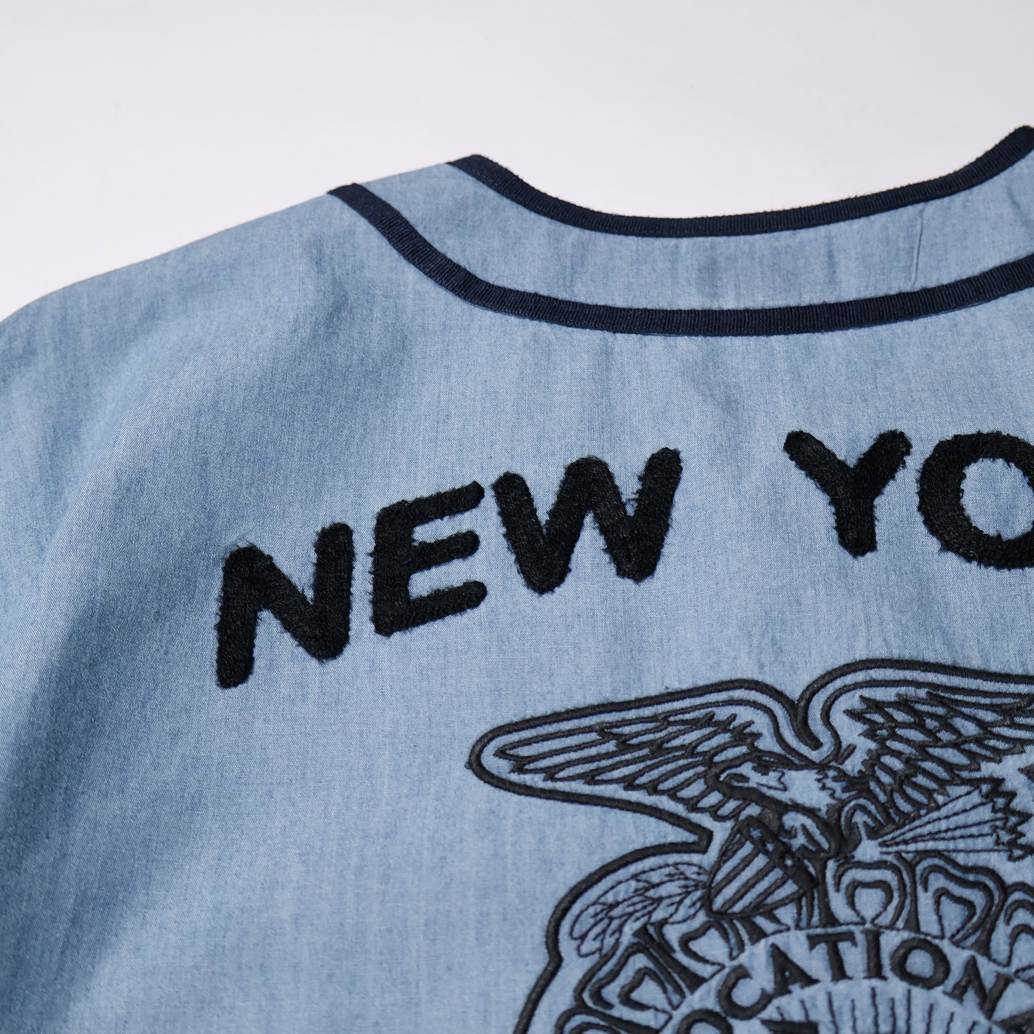 HOUSTON / 41326 CHAMBRAY BASEBALL SHIRT (FFA)