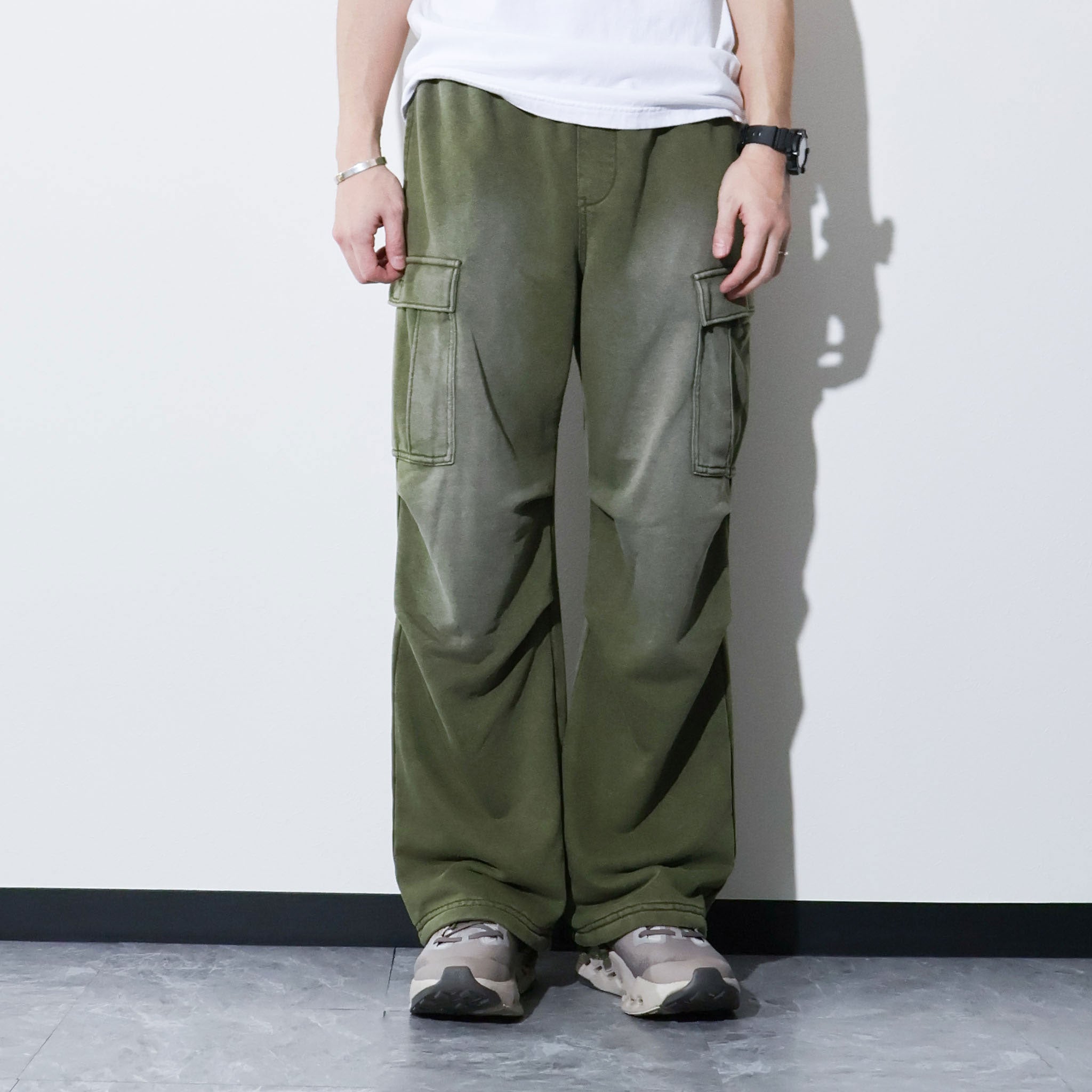 HOUSTON / 10182 FADE BACK PILE EASY CARGO PANTS