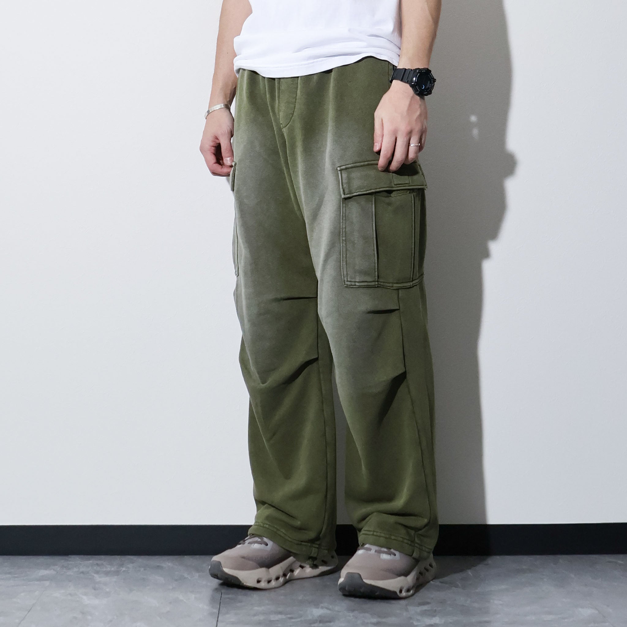 HOUSTON / 10182 FADE BACK PILE EASY CARGO PANTS