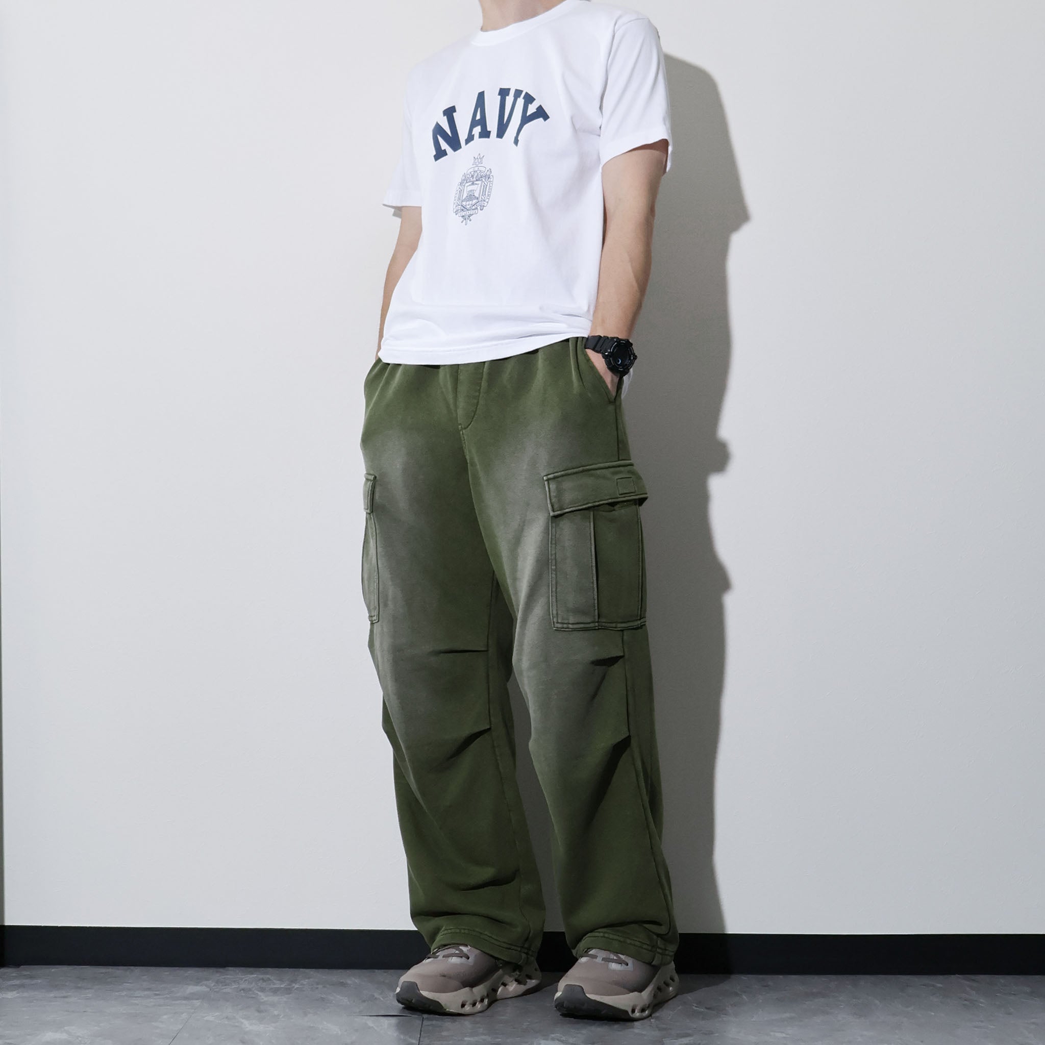 HOUSTON / 10182 FADE BACK PILE EASY CARGO PANTS