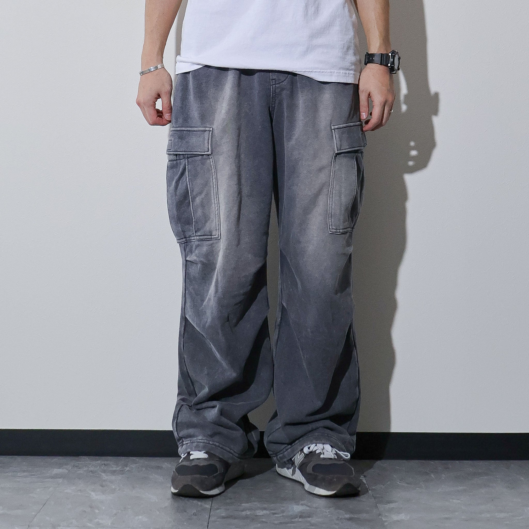 HOUSTON / 10182 FADE BACK PILE EASY CARGO PANTS