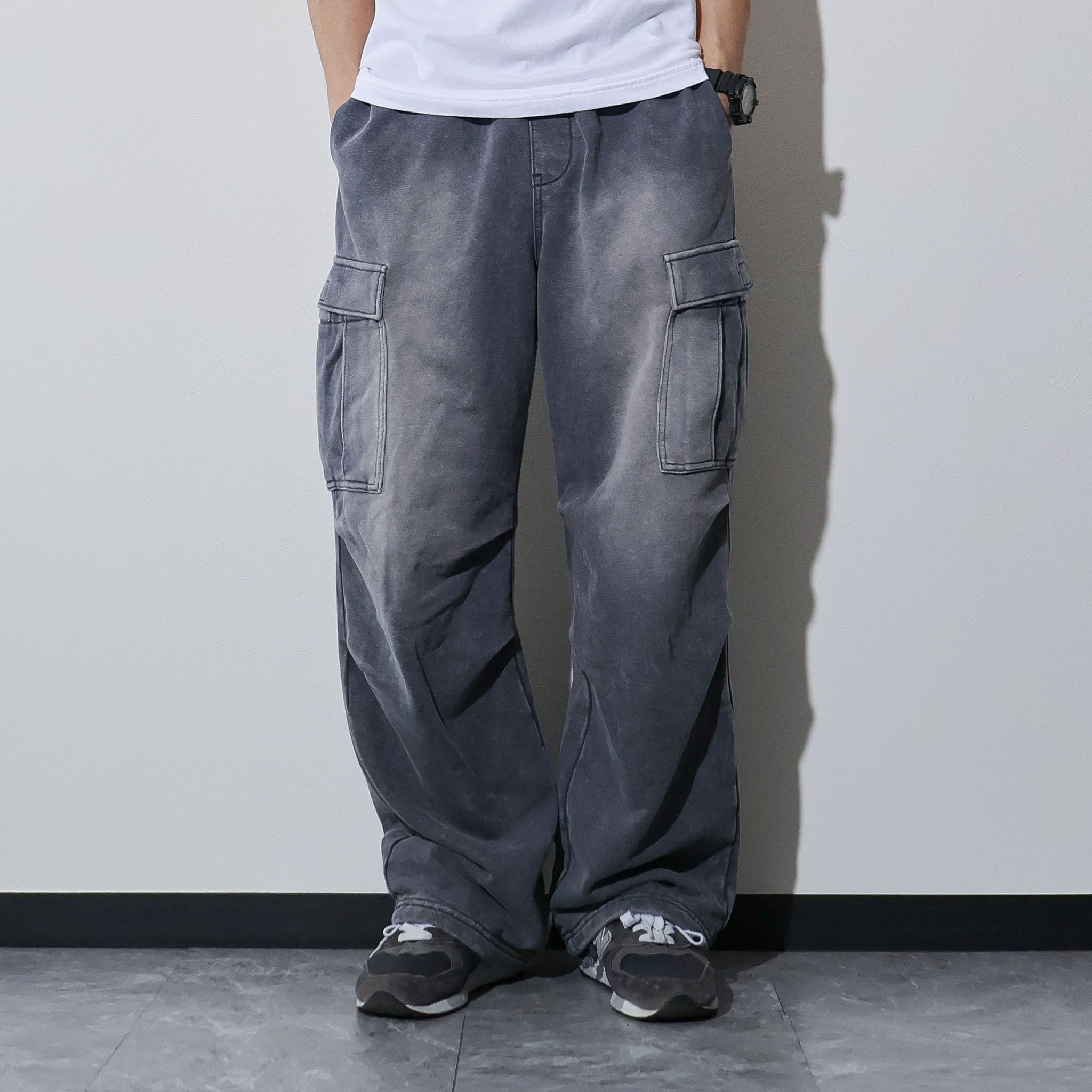 HOUSTON / 10182 FADE BACK PILE EASY CARGO PANTS