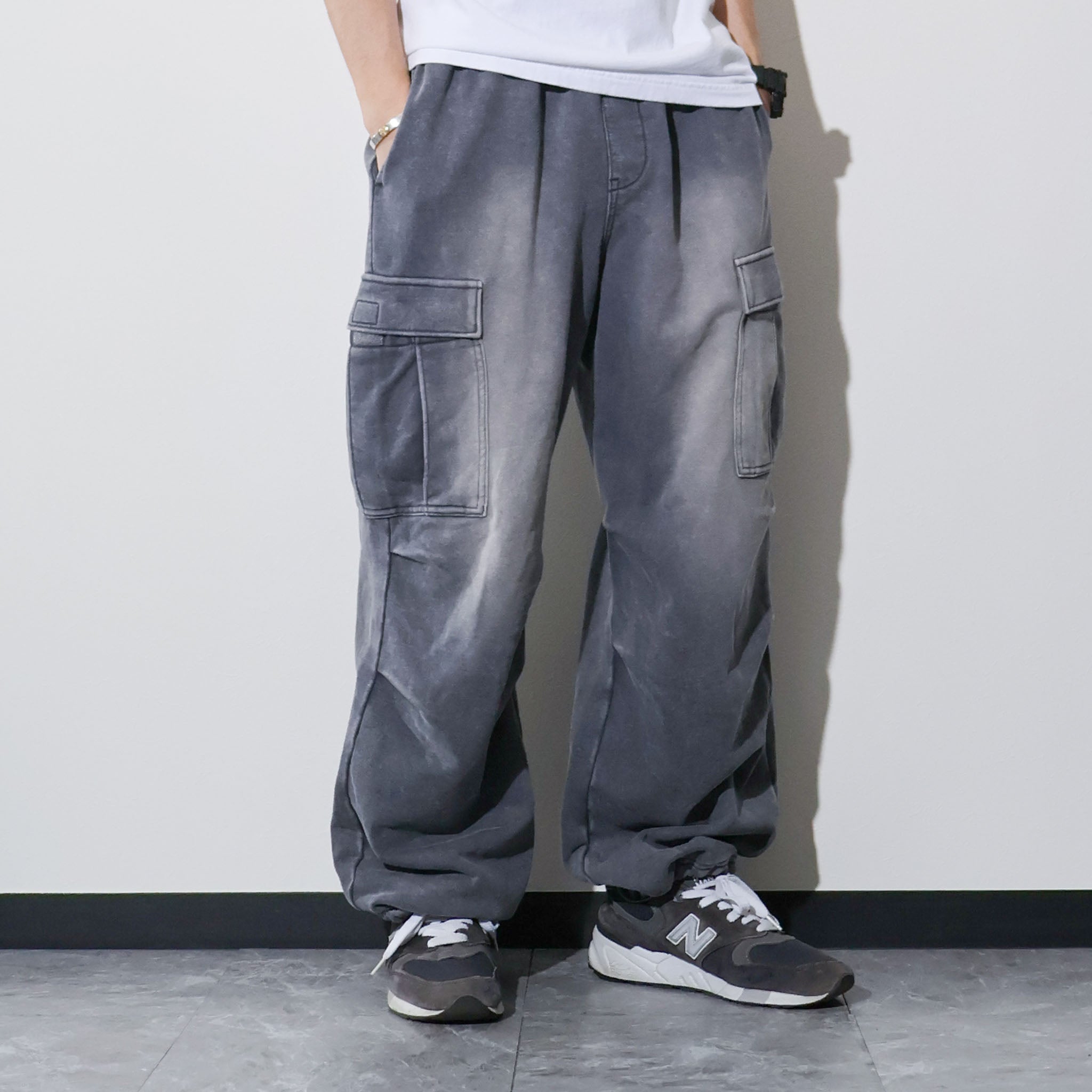 HOUSTON / 10182 FADE BACK PILE EASY CARGO PANTS