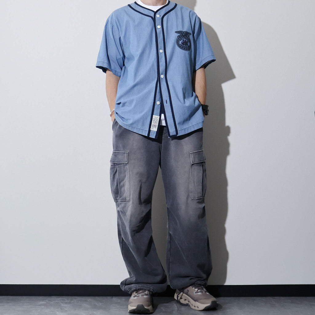 HOUSTON / 41326 CHAMBRAY BASEBALL SHIRT (FFA)