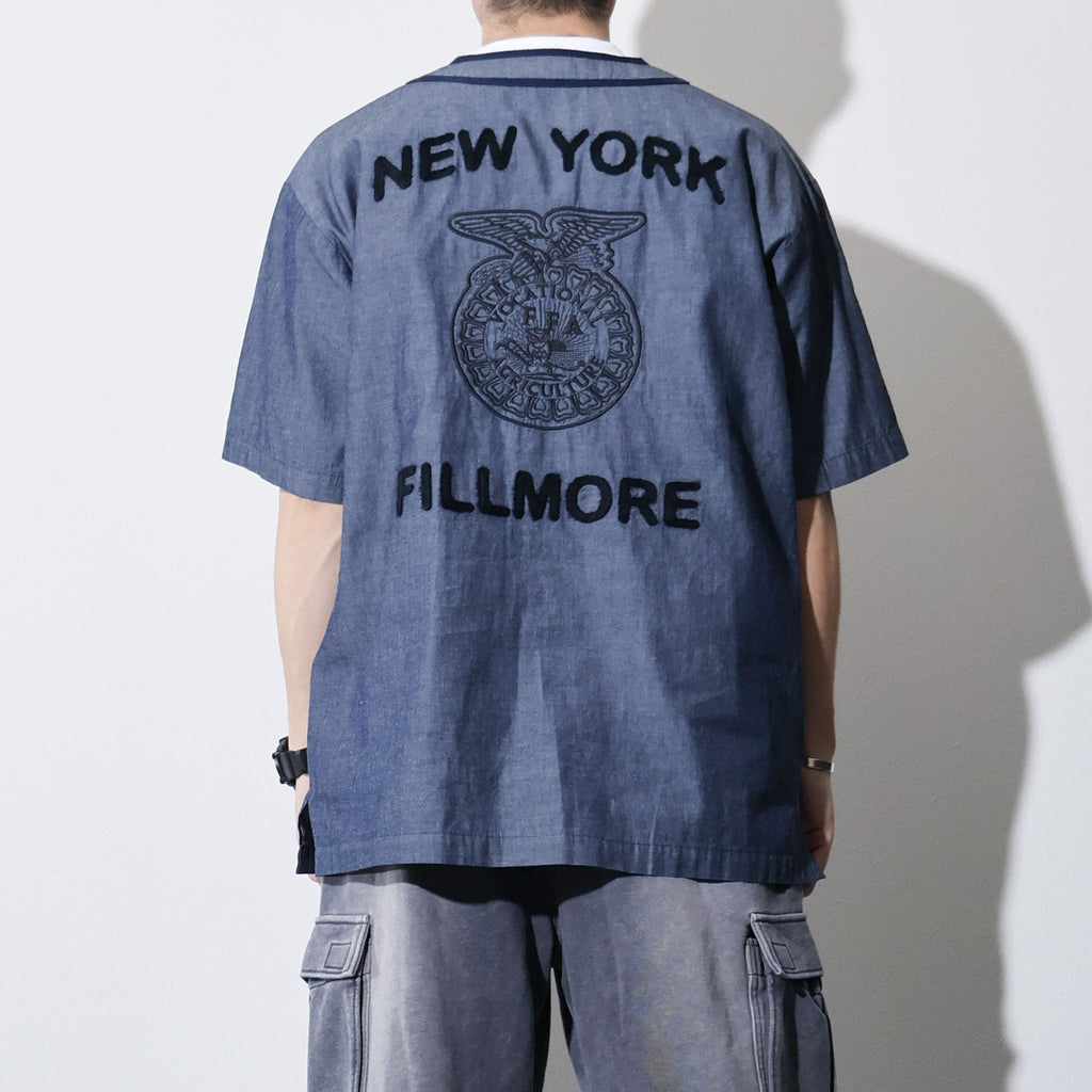 HOUSTON / 41326 CHAMBRAY BASEBALL SHIRT (FFA)