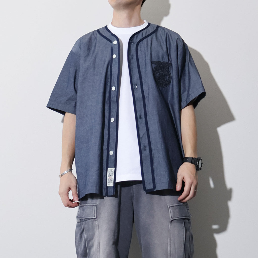 HOUSTON / 41326 CHAMBRAY BASEBALL SHIRT (FFA)