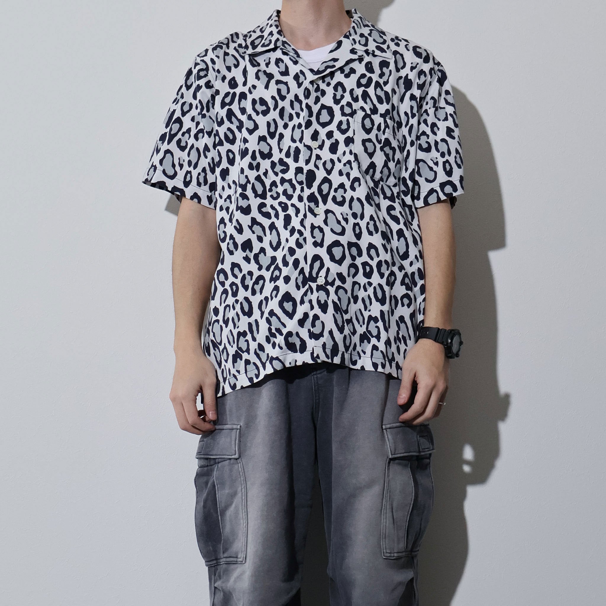 HOUSTON / 41195 ALOHA SHIRT (LEOPARD)